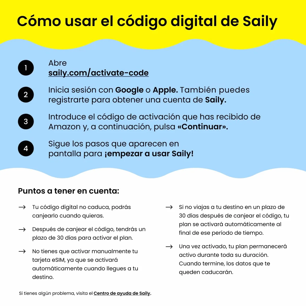 eSIM Saily España 5 GB 30 días código digital