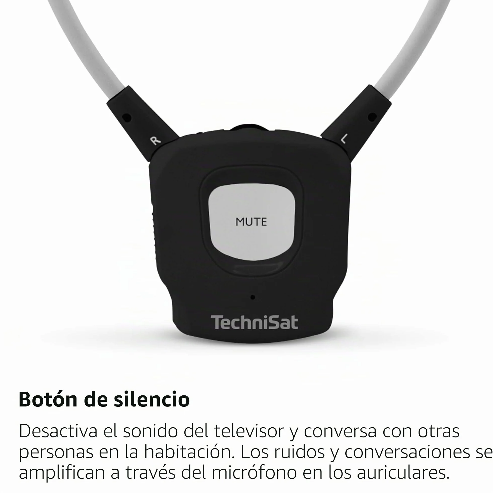 TechniSat STEREOMAN ISI 3 - Auriculares inalámbricos estéreo para televisores y Equipos de música con Base de Carga, Color Negro