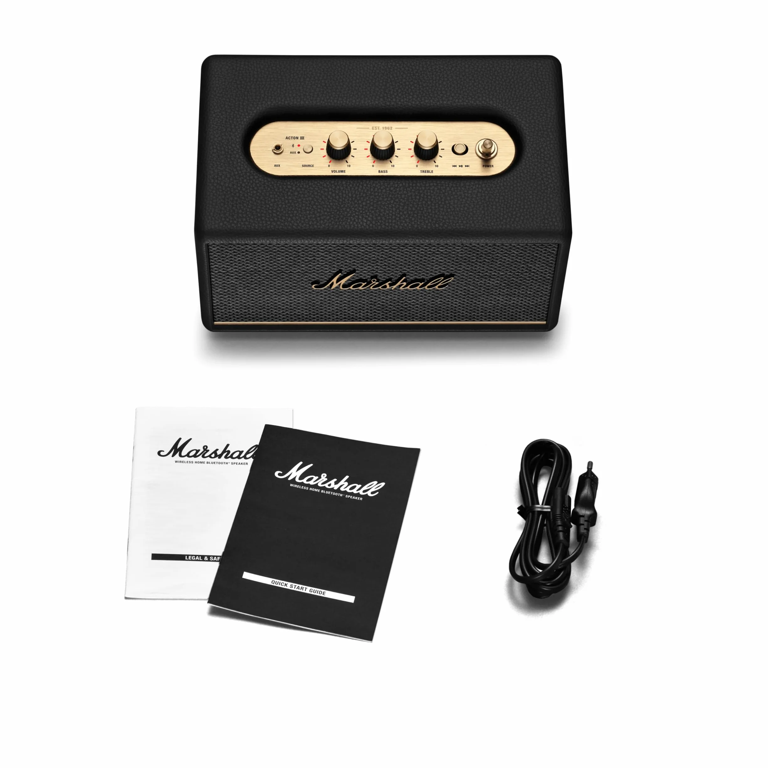 Marshall Acton III Altavoz Bluetooth Negro