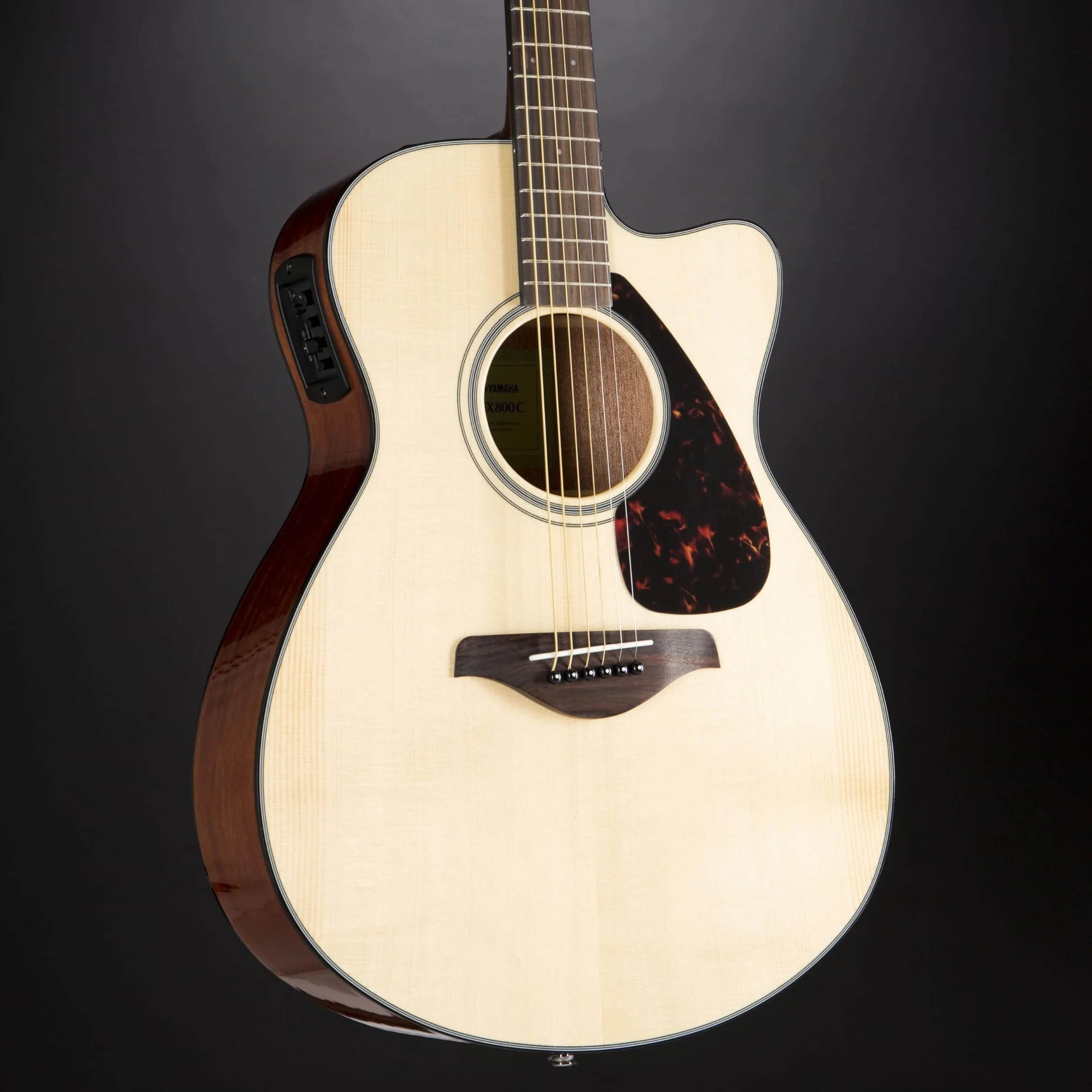 YAMAHA FSX800C - Guitarra eléctrica acústica, Marrón (Natural)