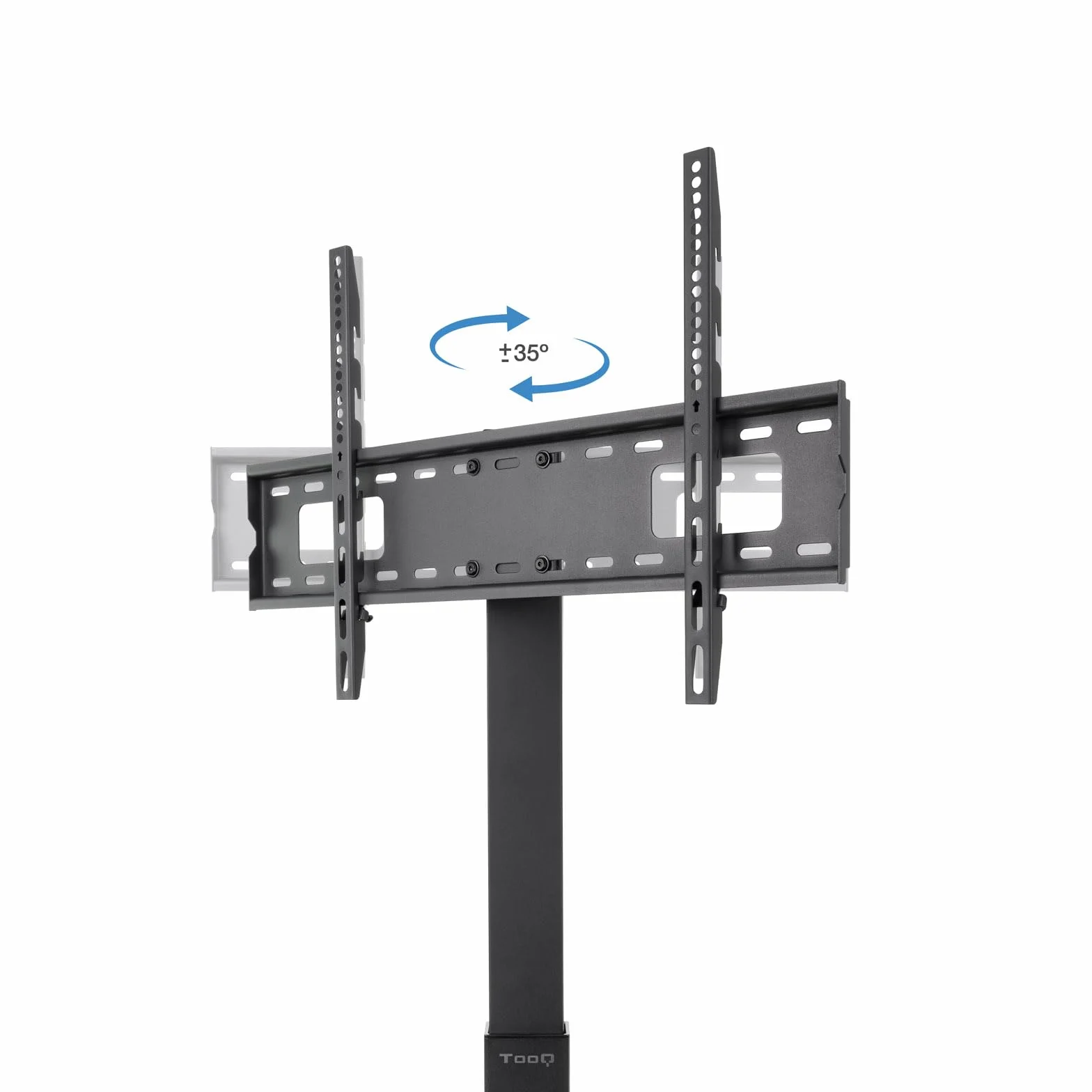 TOOQ FS2287M-B - Moon Soporte de Suelo con Regulación de Altura para Pantallas de 37" a 75", Color Negro