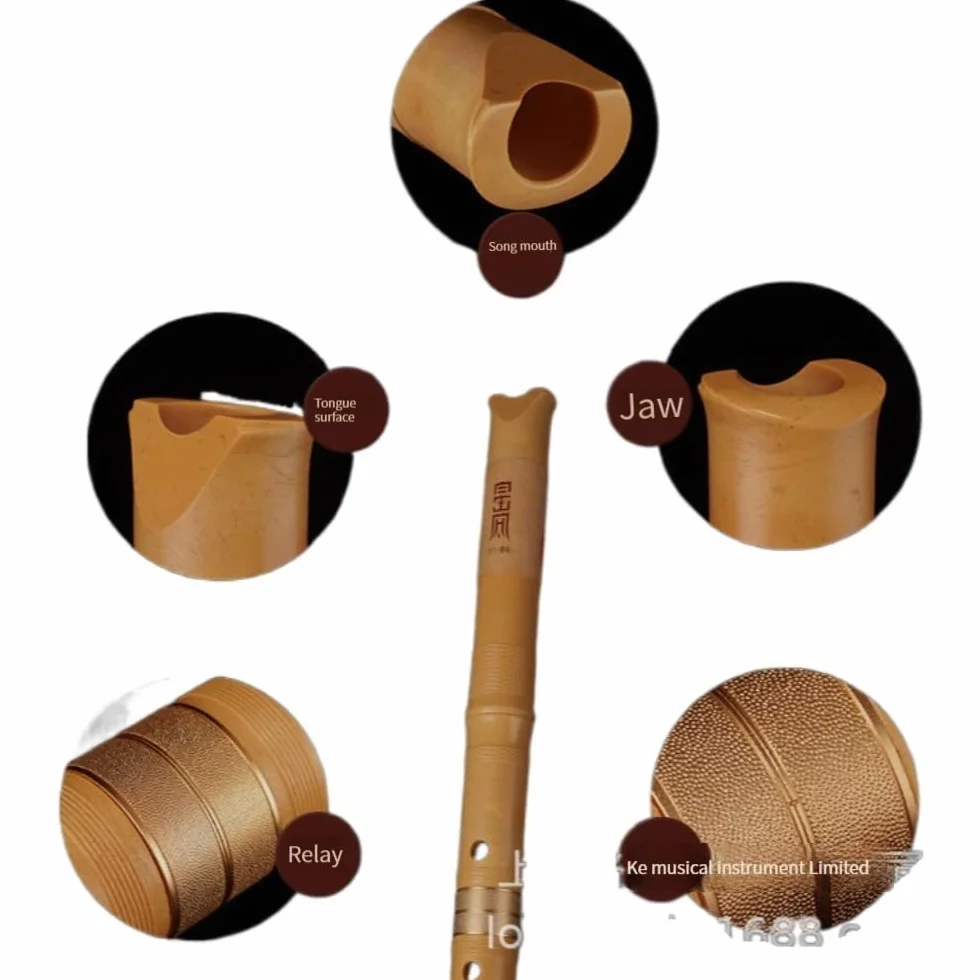 Flauta Pentatónica Japonesa Zen Shakuhachi Soplada En El Extremo Con Raíz De Campana Natura. Calidad Profesional De 1,8 Pies, Reproduce Todas Las Octavas. Bueno For Flautistas Experimentados, Bueno Fo