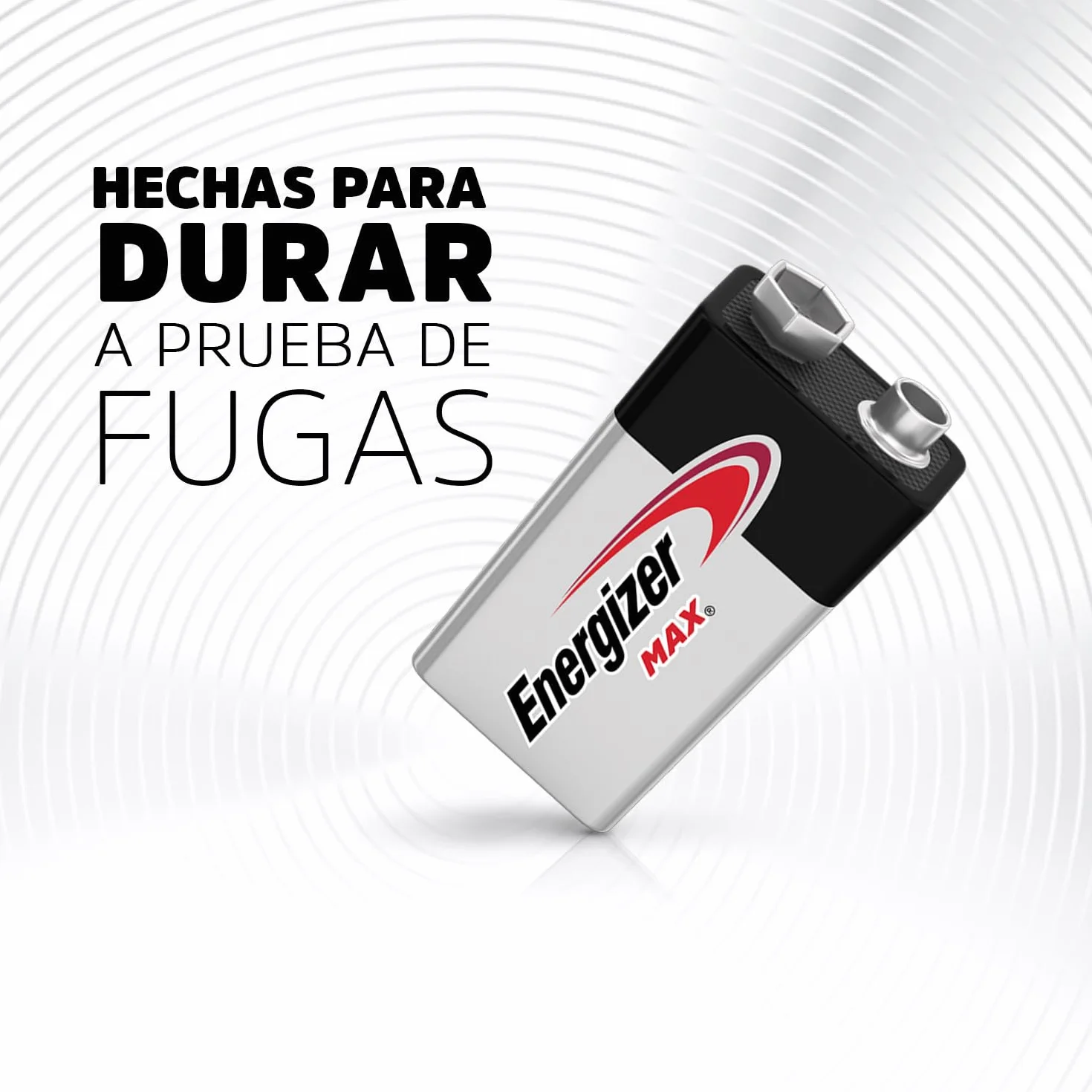 Energizer Max - Pila 9V Alcalinas (Paquete de 3) - Baterías de 9 Voltios - para Detector de Humo/monóxido de Carbono, electrónica y Audio - Construcción 100% a Prueba de Fugas - 5 años de Vida útil