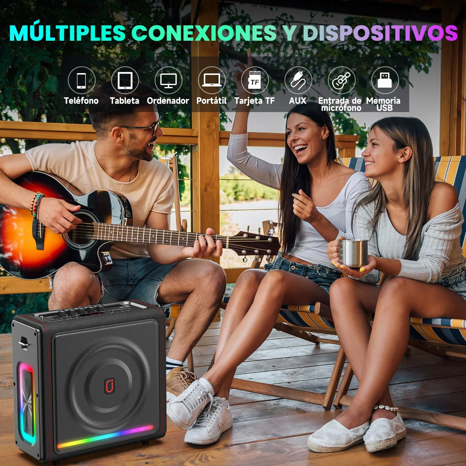 Máquina de Karaoke con micrófonos inalámbricos HWWR Karaoke con 2 Micrófonos para Adultos Niños, Karaoke Sistemas Accessoires utiles pour Micro (MS78-2Mics)