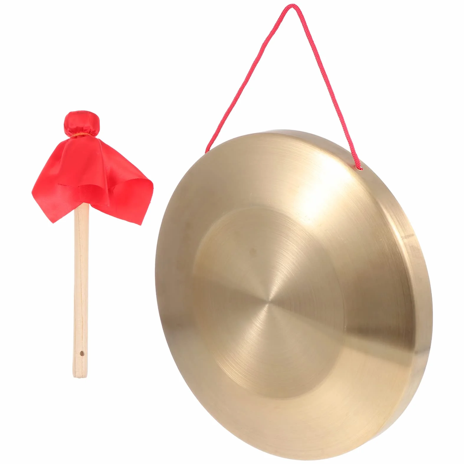 Generic - Gong con de 32 cm, diseño tradicional Tam Tam Gong tradicional chino Percussion Instrument Cobre Decorativo Chau Gong para el hogar o la oficina