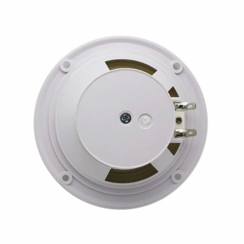 Herdio Altavoz Redondo de 2 vías para Techo 4 Pulgadas Blanco Baño Cocina Porche