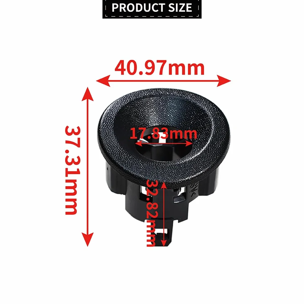 4 Soportes para Sensores de Estacionamiento Traseros Compatible con Berlingo II Partner II 2008-2018 9682341877 7414ZK