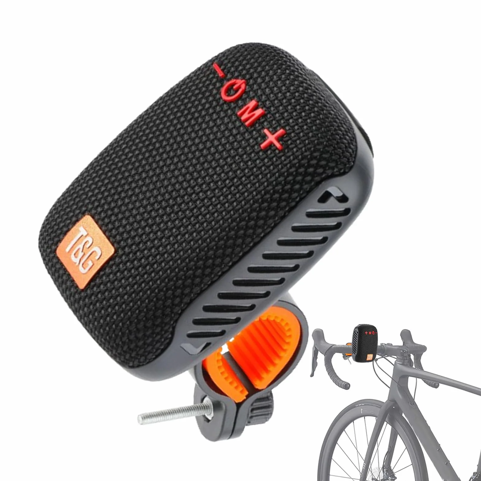 Receptor de montaje en barra para motocicleta: módulo de caje de música para paseo con batería recargable, equipo de música para viajes a prueba de agua, herramienta de transmisión en carreteras