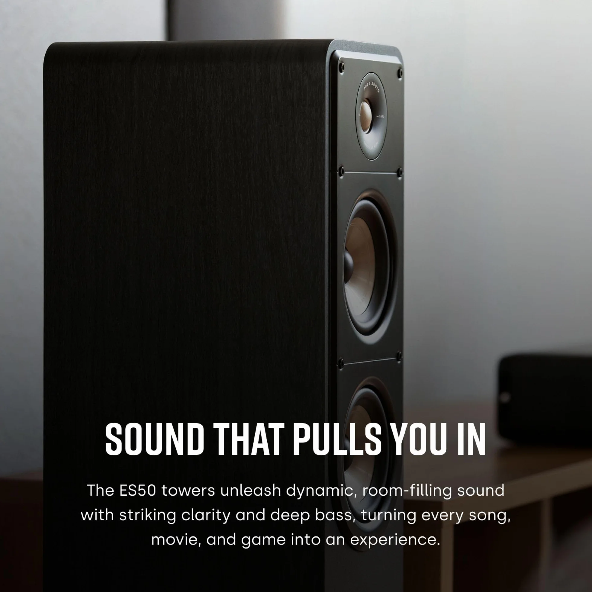 POLK AUDIO Signature Elite ES50 Altavoz de Suelo Hi-Fi, Blanco