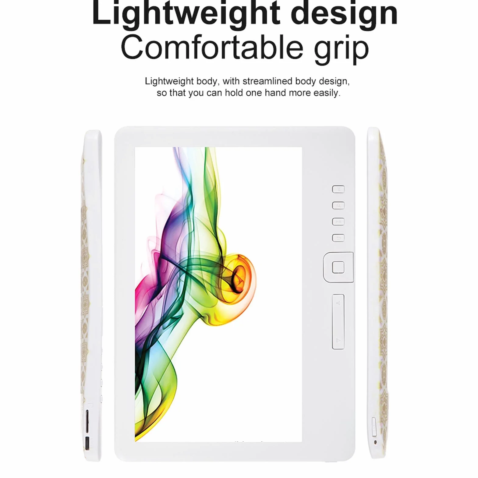 Lector Electrónico Portátil de 7 Pulgadas, Pantalla TFT LCD 16:9, 16G, Protector de Pantalla, Funda para Auriculares