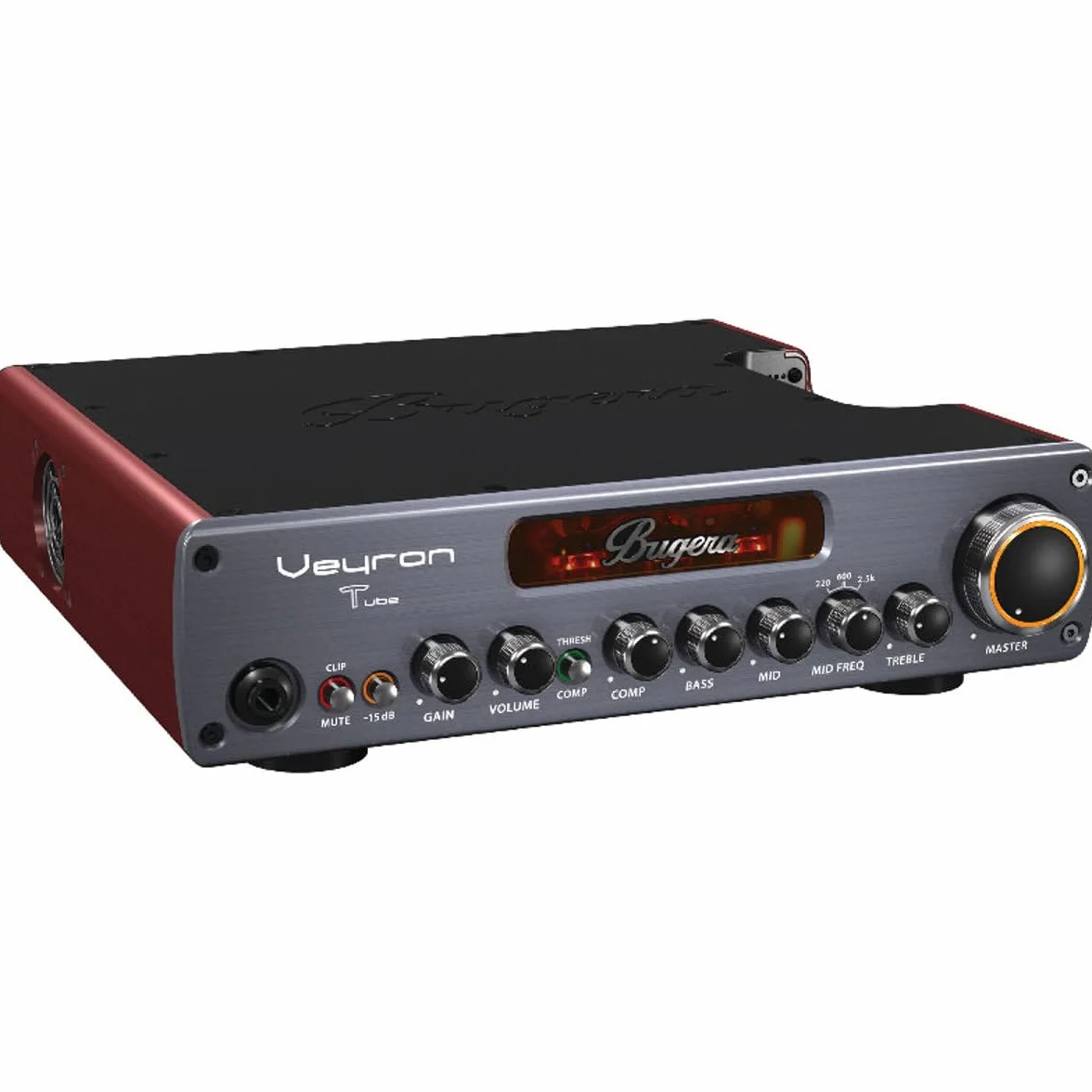 Bugera VEYRON TUBE BV1001T Amplificador de bajo ultracompacto de 2000 W clase D con preamplificador de válvulas, compresor óptico y tecnología DYNAMIZER