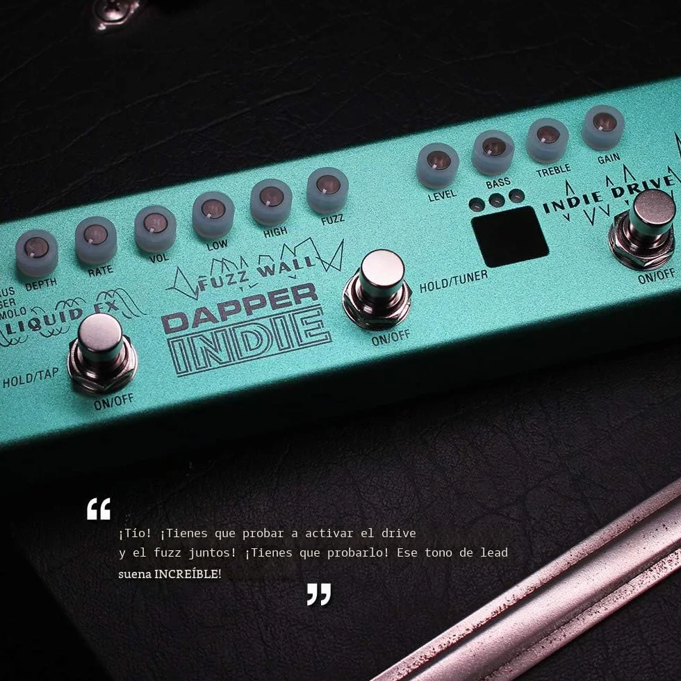 Valeton Pedal de guitarra multiefectos Dapper Indie Ambient Psychedelic Garage Postrock Rock alternativo