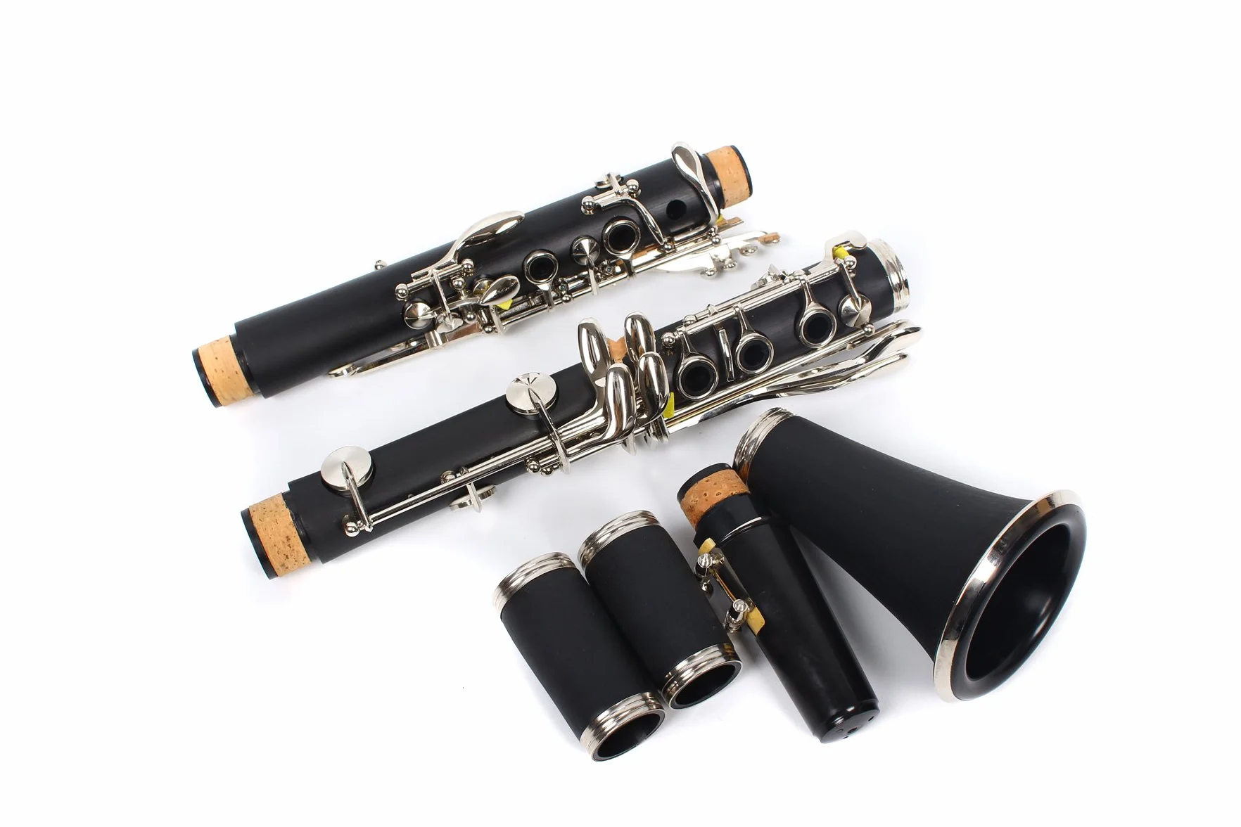 Yinfente Clarinete para clarinete para estudiantes principiantes, clarinete con estuche para clarinete, kit de limpieza de clarinete, boca de clarinete, grasa de corcho para clarinete, clarinete de