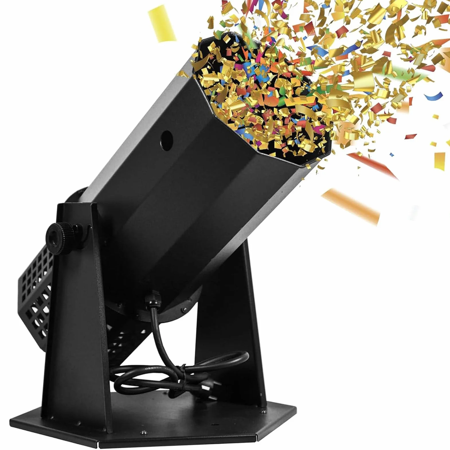 Máquina de cañón Lanzador de Confeti, Soplador de máquina de Confeti con Control DMX de Largo Alcance para conciertos, Fiestas, Bodas, espectáculos de Discoteca, máquina lanzadora de Confeti