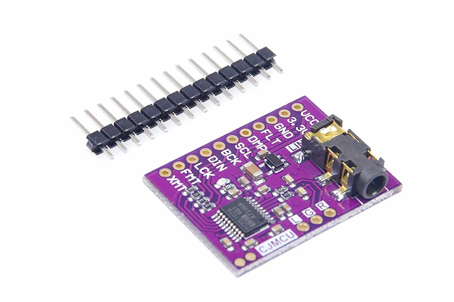 DollaTek PCM5102A Convertidor Digital a analógico Módulo de Voz PLL Tarjeta de Tarjeta de Sonido DAC estéreo Conector estéreo de 3,5 mm Módulo de Audio Digital de 24 bits para Raspberry Pi