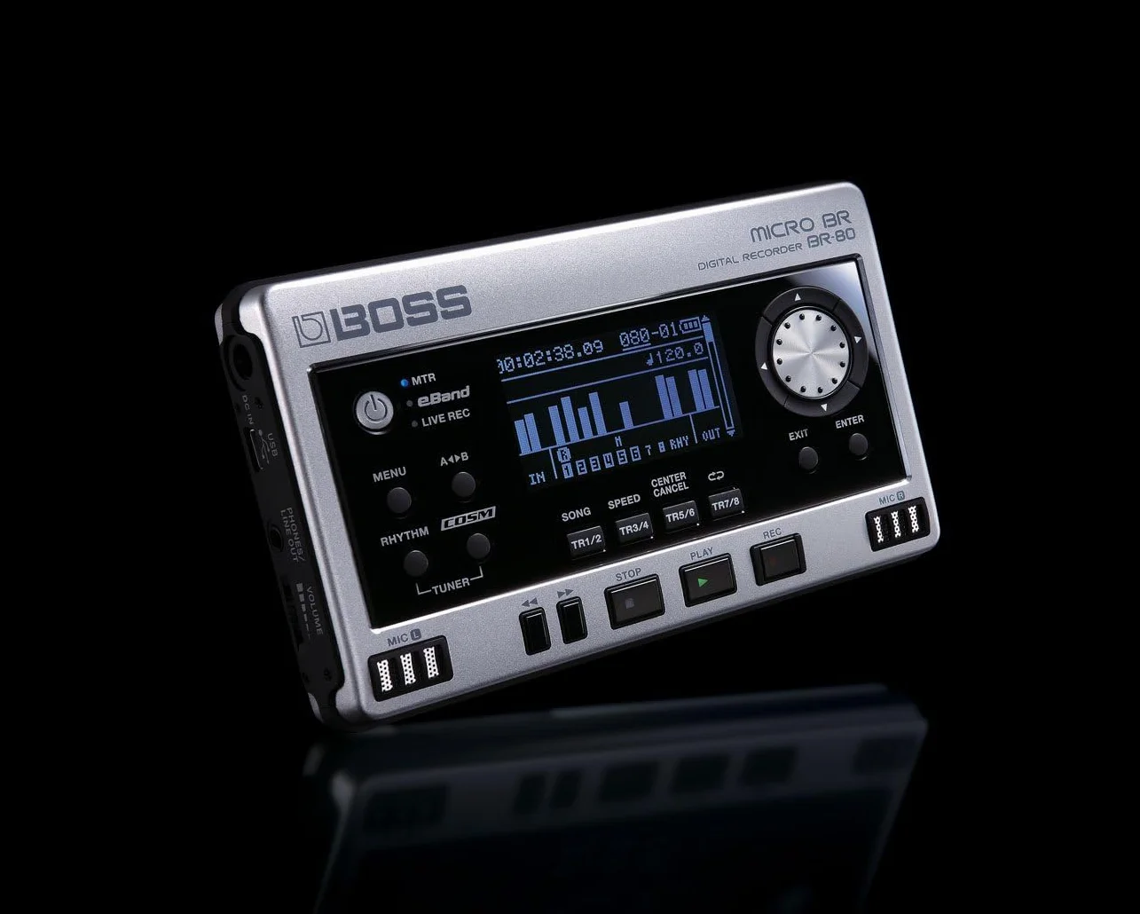 Grabadora Digital portátil Roland BR-80 — Micro estéreo Integrado y multiefectos