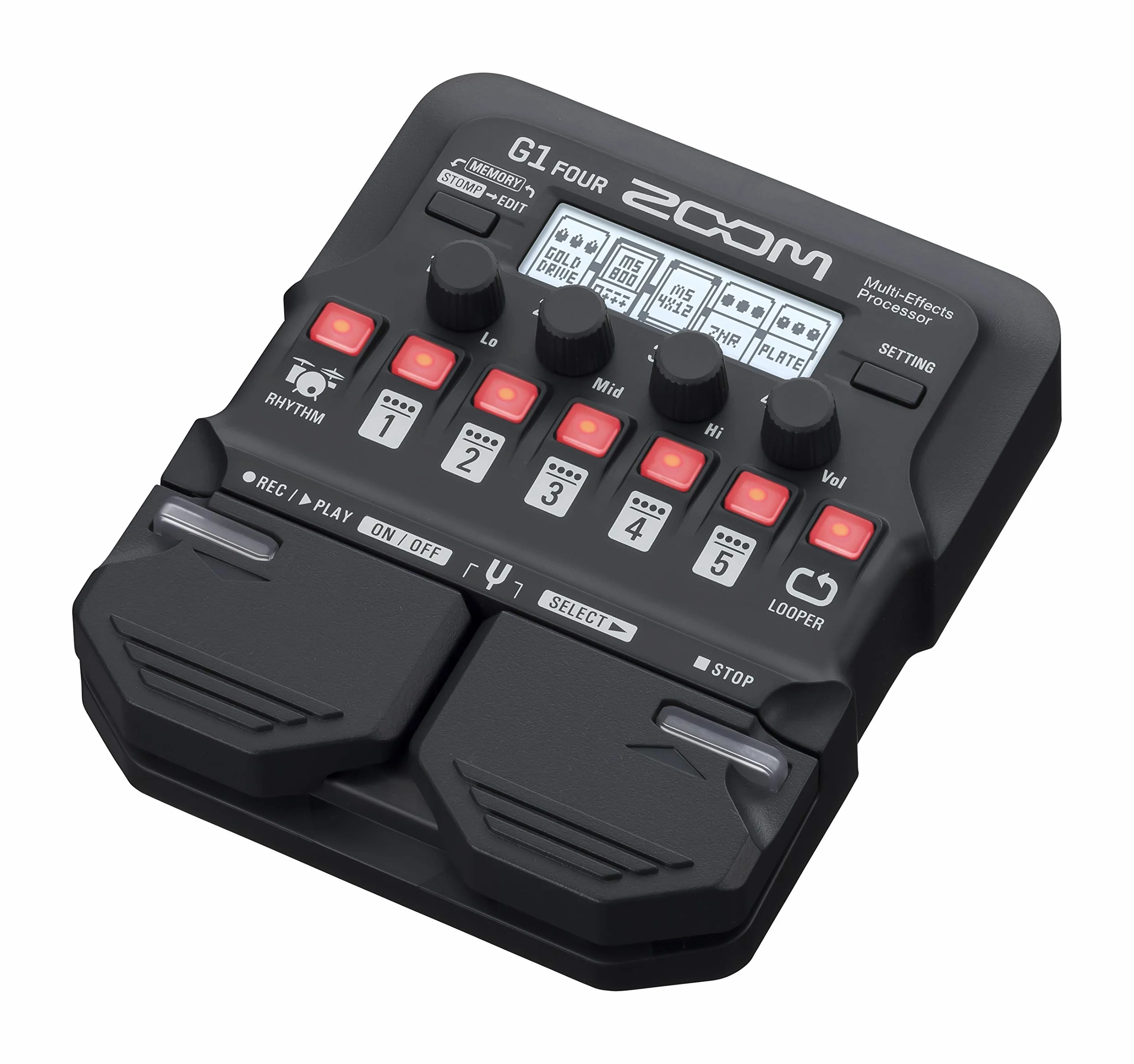 Zoom, Pedal de Efectos para Guitarra, 6 cm, Negro