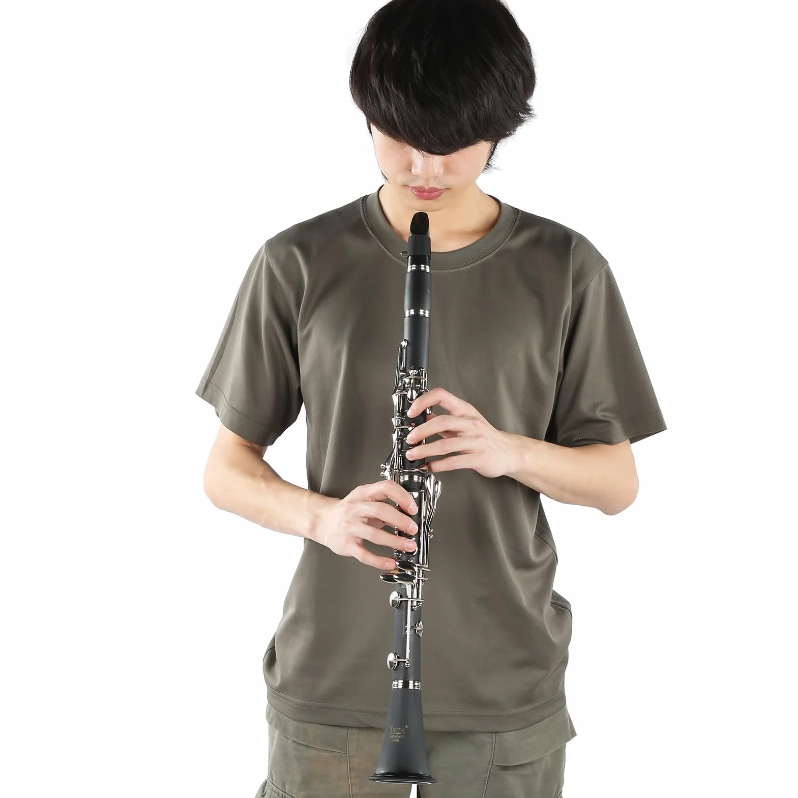Clarinete de baquelita de 17 teclas Sib Tune con pa?o de limpieza Caja de destornillador de resorte Instrumentos de Viento Madera Instrumentos de Viento