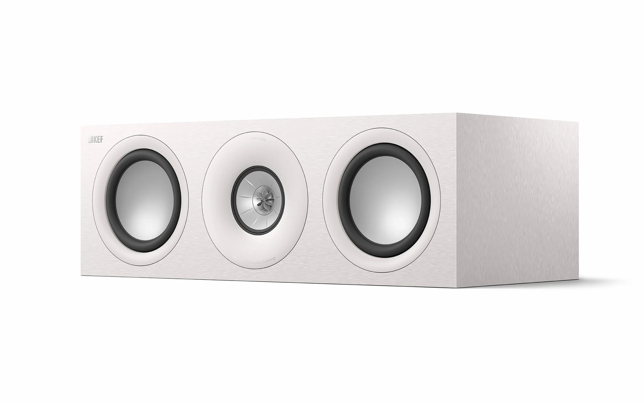 KEF Q6 Meta Altavoz Central/LCR pasivo HiFi, Blanco Satinado | Música | Televisión y Home Cinema | Gaming | Caja Cerrada tridireccional | Transductor Uni-Q de 10 cm con Mat | Dos LF de 16,5 cm