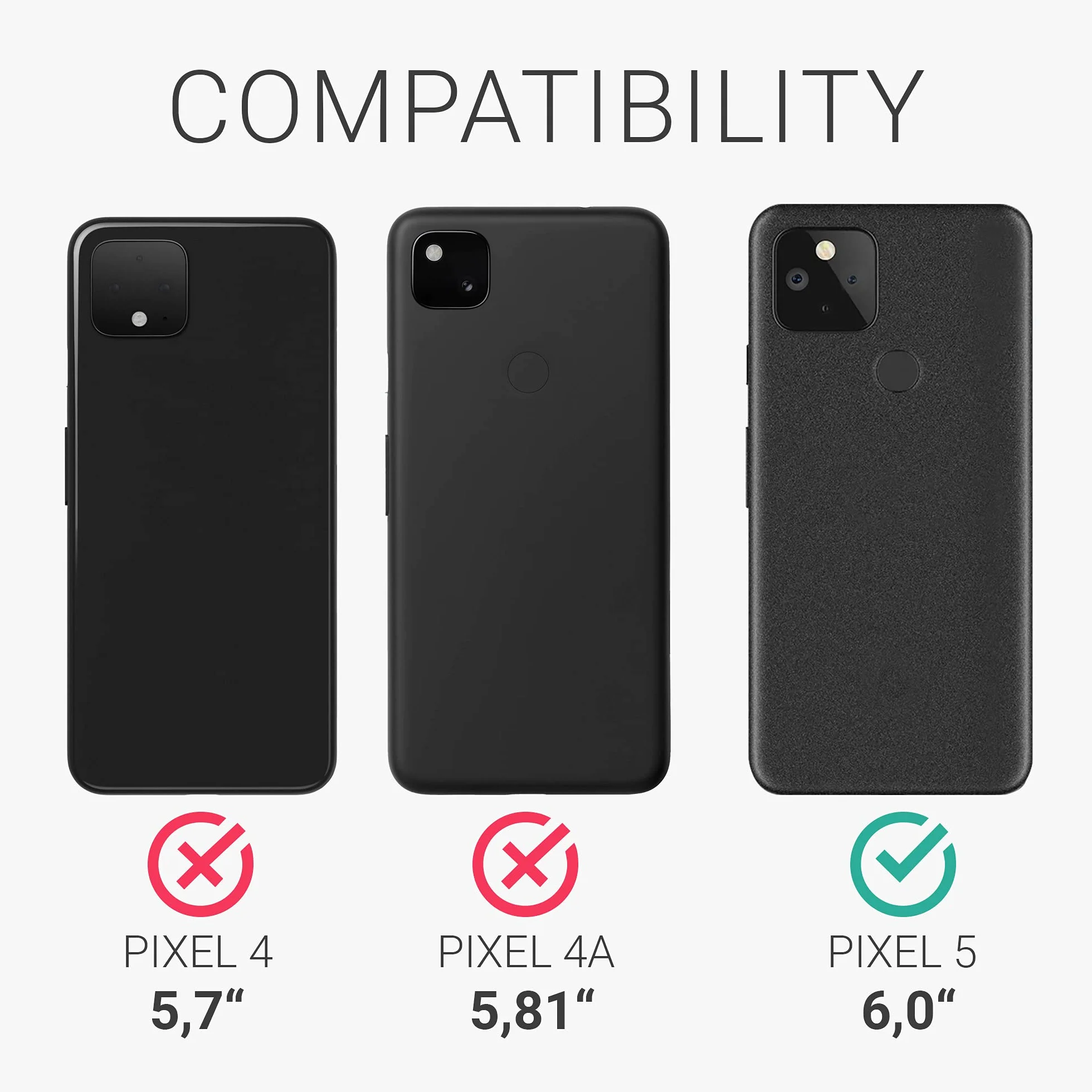 kwmobile Carcasa Compatible con Google Pixel 5 Funda TPU y Silicona antigolpes - Rojo Vino
