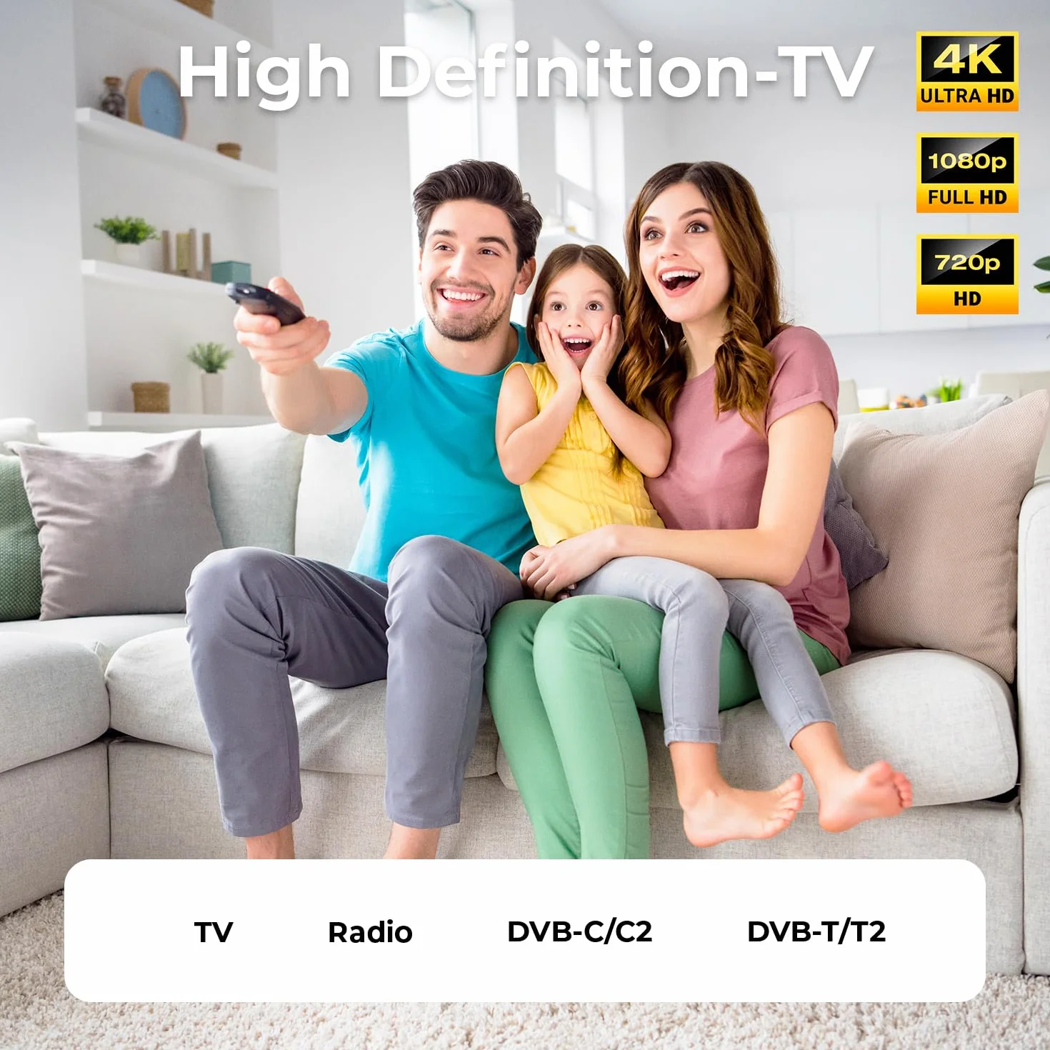 deleyCON 3,0m Cable Antena TV 4K - 4K Ultra-HD Full HD HDTV - 1x Acodado - Cable Coaxial - Conector IEC (Recto) a Toma IEC (90° Grados) - Conector Metálico - Blanco