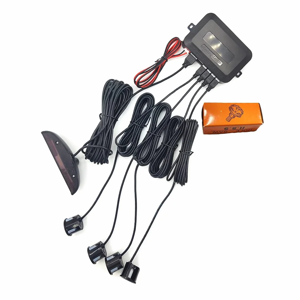 Sensor de Aparcamiento de Automóviles, Pantalla LED de Distancia con Advertencia Audible para Vehículos, Camiones, Camionetas + 4 Sensores de Estacionamiento