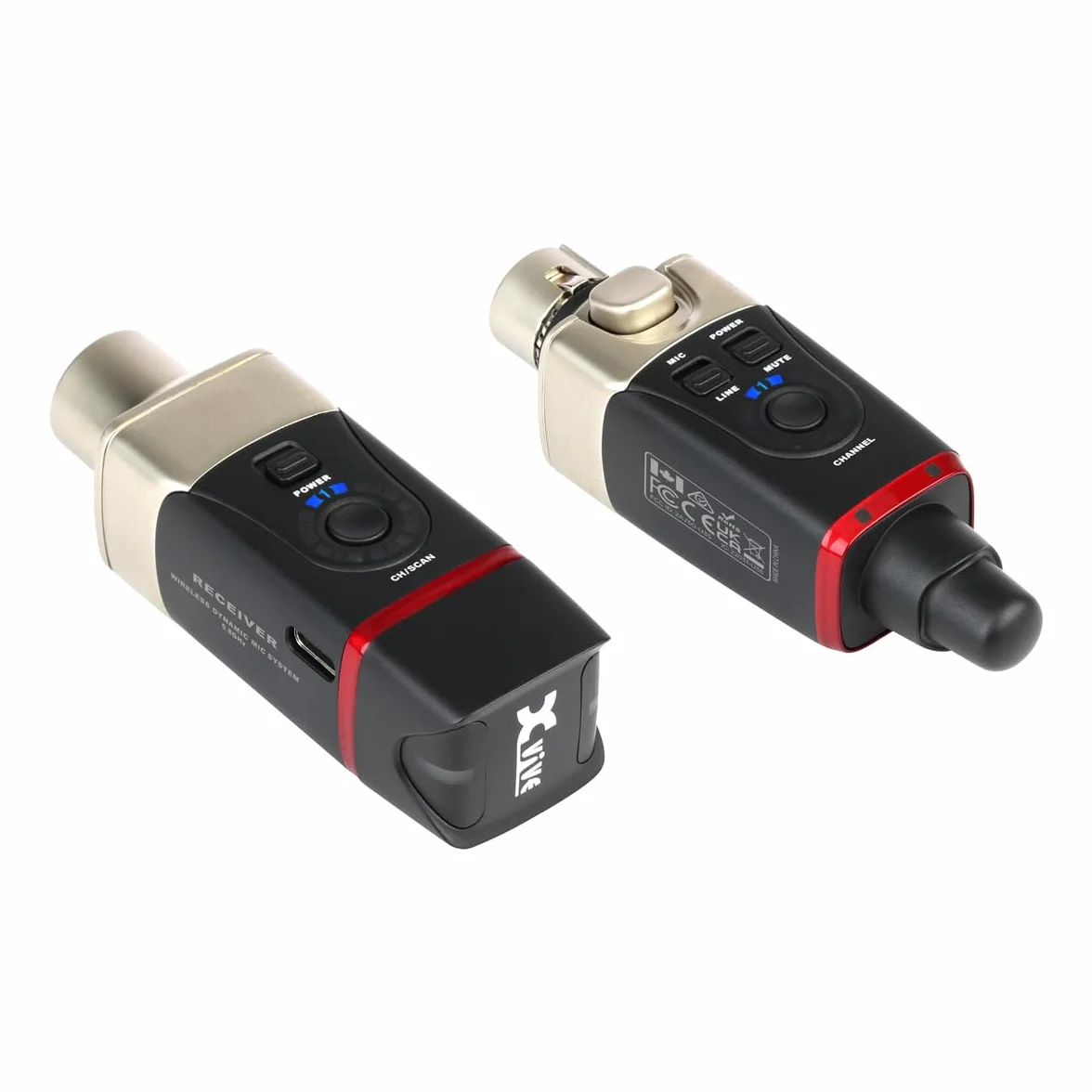 Xvive - U35-5.8GHz Micrófono dinámico - Sistema de micrófono dinámico inalámbrico digital de 5,8 GHz