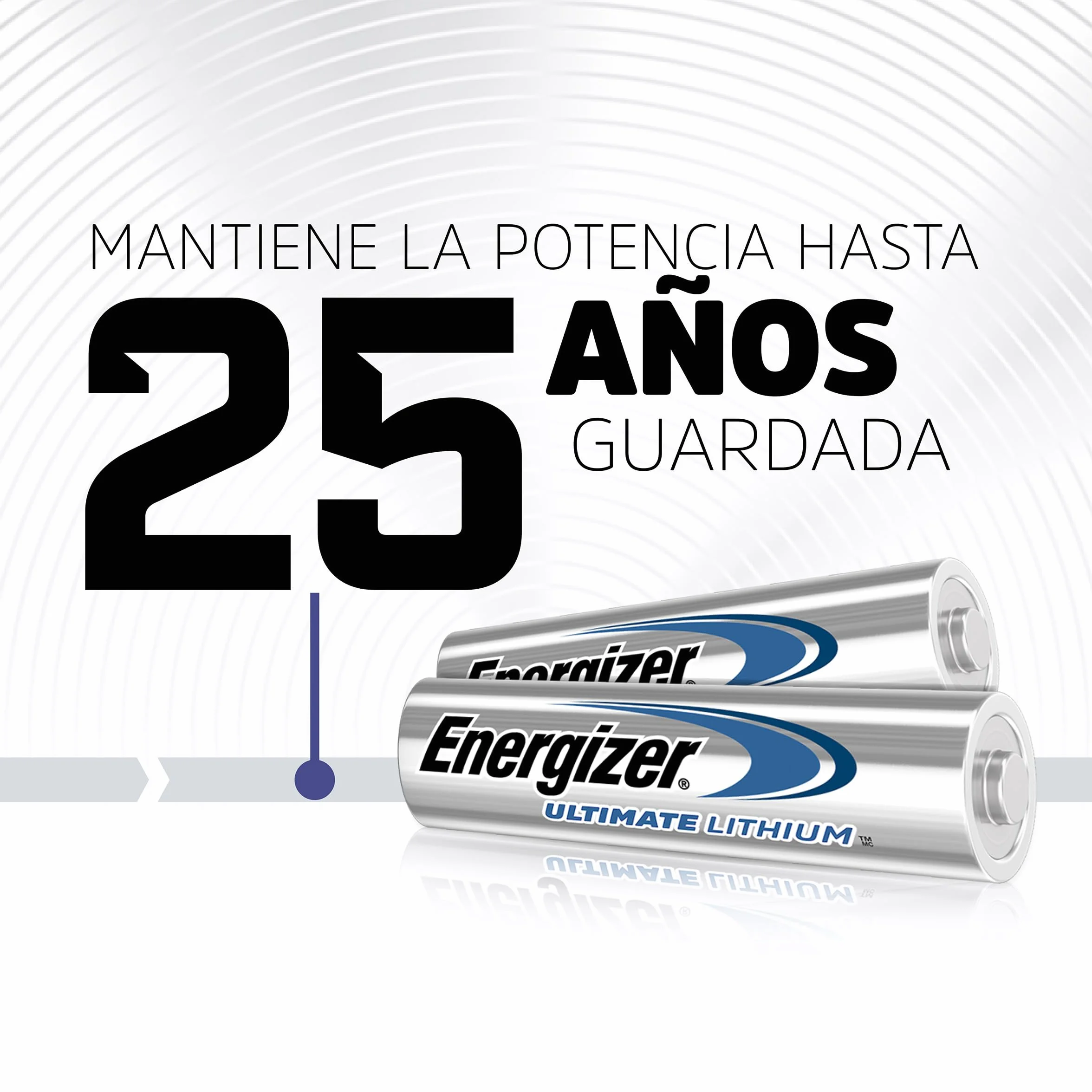 Energizer Pilas AA Ultimate Lithium Paquete de 4 - Mayor duración para Dispositivos de Alto Consumo - 25 años Vida útil