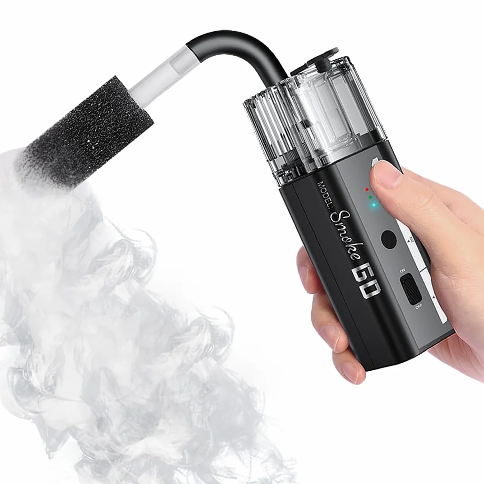 LENSGO SMOKE GO Máquina de humo portátil 30 W – Mini generador de niebla con mando a distancia y batería recargable, 5 modos en 1 para fotografía, vídeo, bodas y creadores de contenido