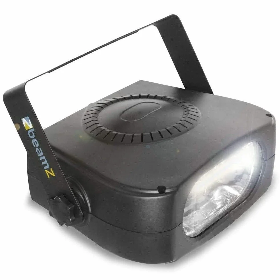 BeamZ Estroboscopio 150W - Flash de alta intensidad con ajuste manual de velocidad, diseño compacto y soporte de montaje, ideal para discotecas bares escenarios e iluminación profesional