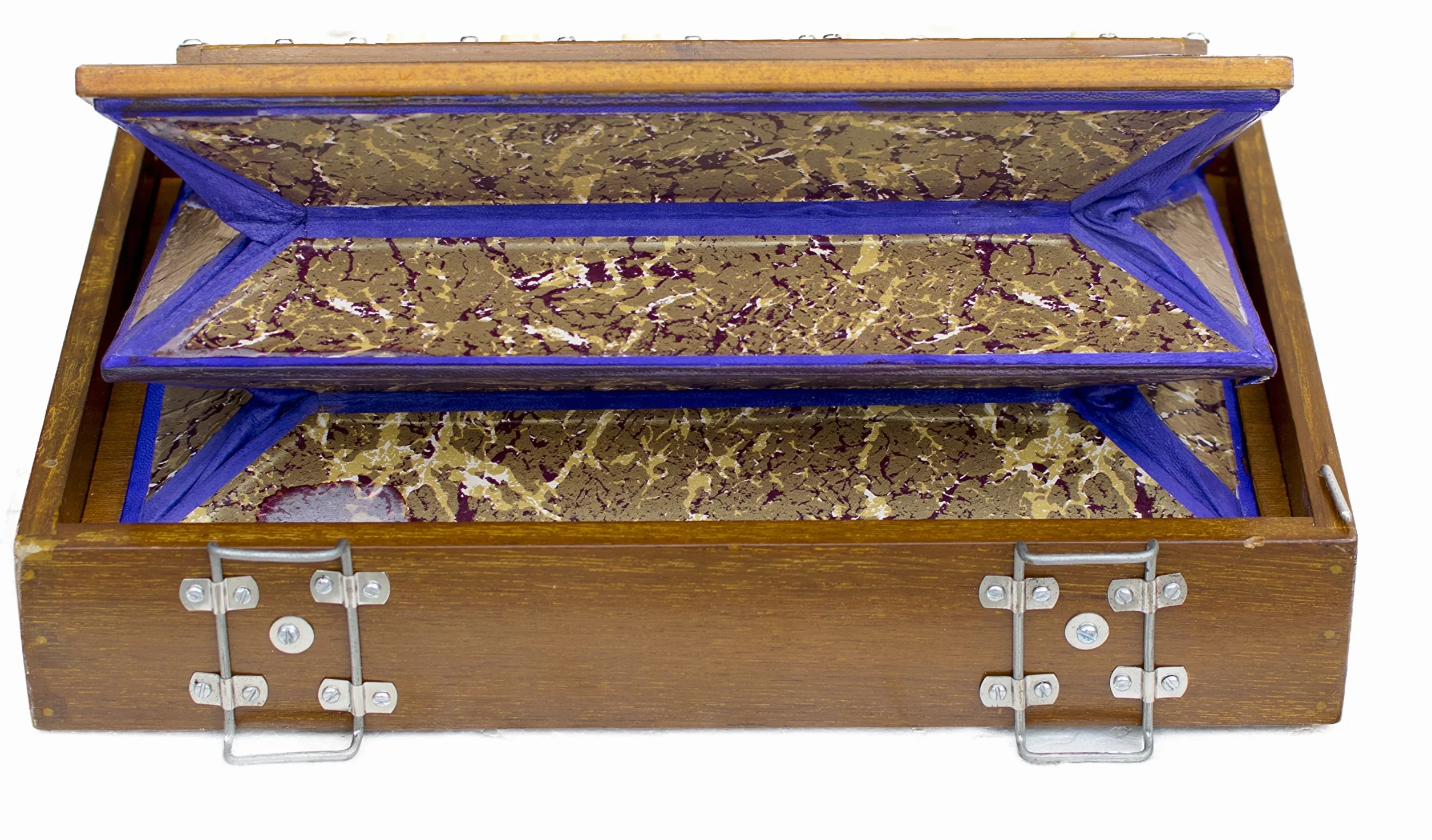 MKS PDI-AGB Caja Shruti, madera de teca, 13 notas, color natural