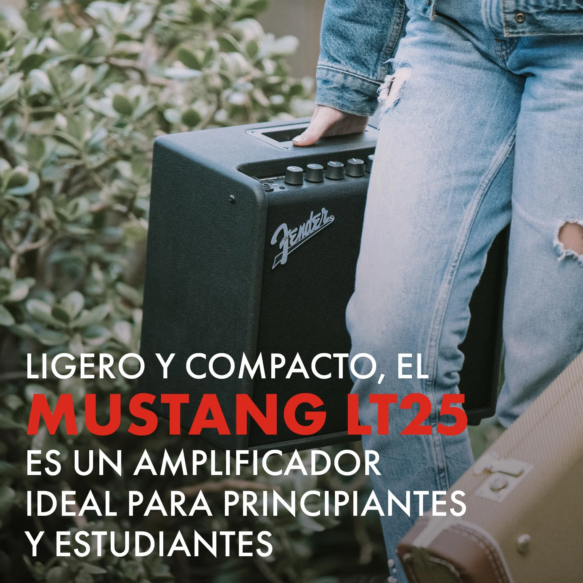 Fender Mustang LT 25, Amplificador Combo para Guitarra Eléctrica, Negro