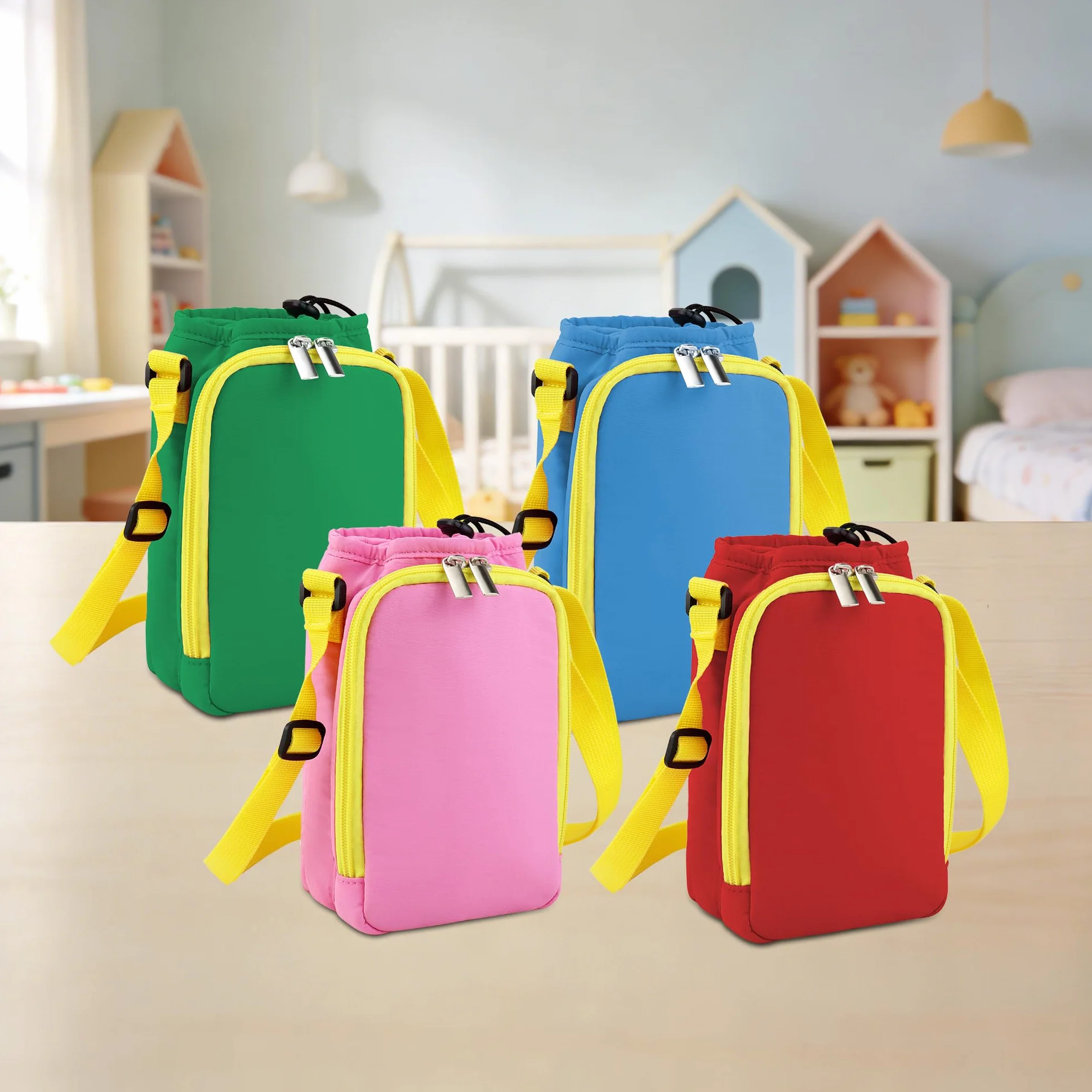 Bolsa de Transporte Compatible con FABA+ Cuentacuentos, con Compartimento para Personajes Sonoros y Auriculares (Rosa)