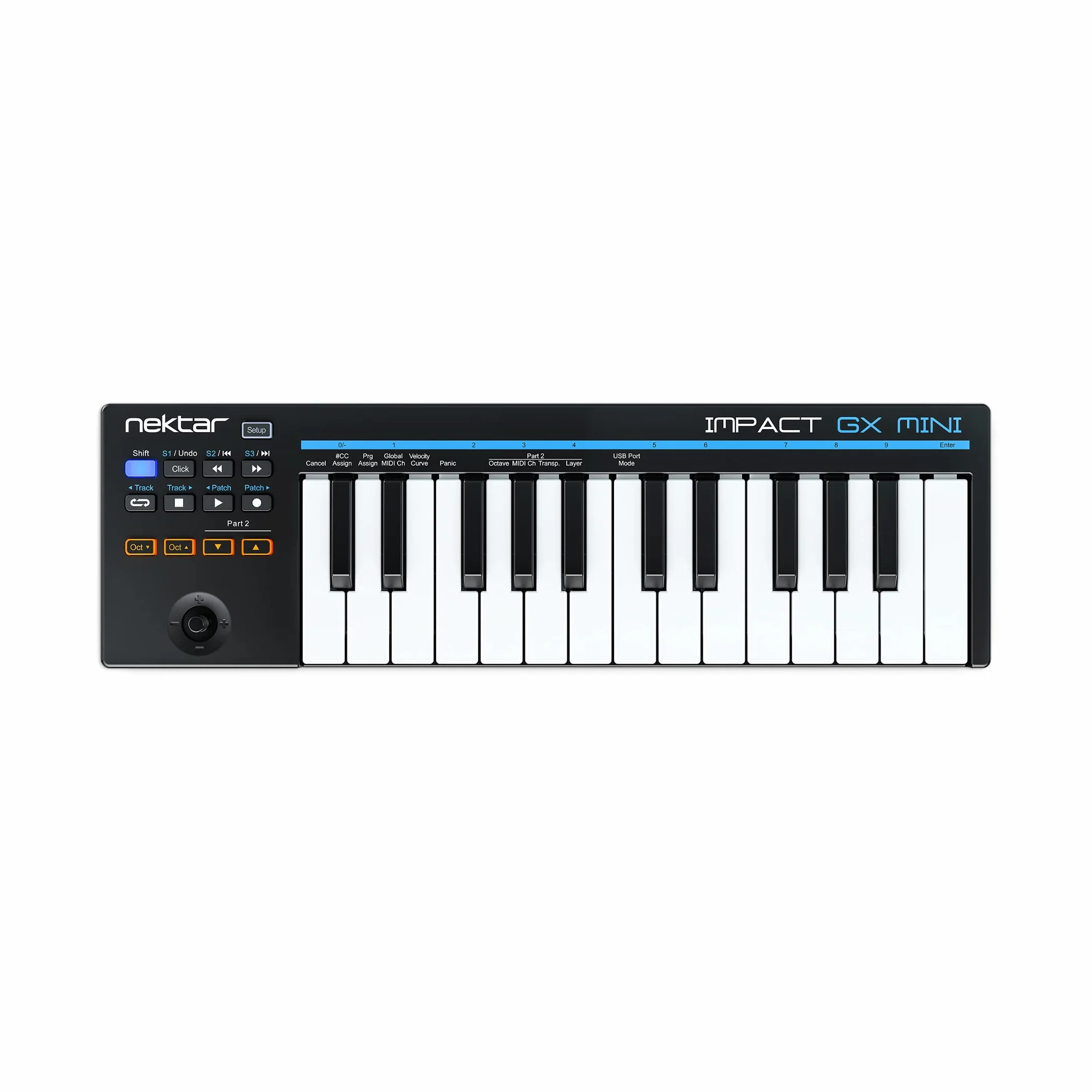 Nektar Impact GX - Teclado controlador MIDI mini USB con integración Nektar DAW