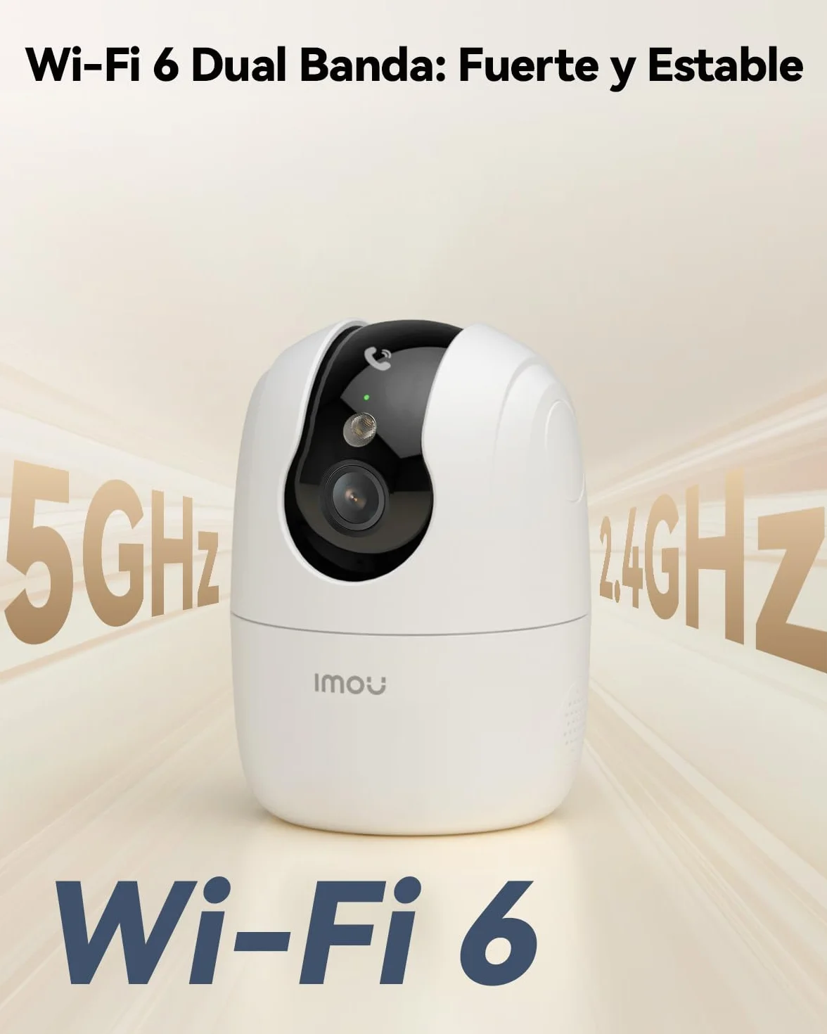 Imou Ranger 2C Pro (2Pack) - 2.4/5GHz Cámara WiFi Interior, 2K(3MP) Cámara Vigilancia para Visión Nocturna en Color, Admite Tarjeta SD hasta 512 GB, AI Detección y Seguimiento, Botón para Llamar