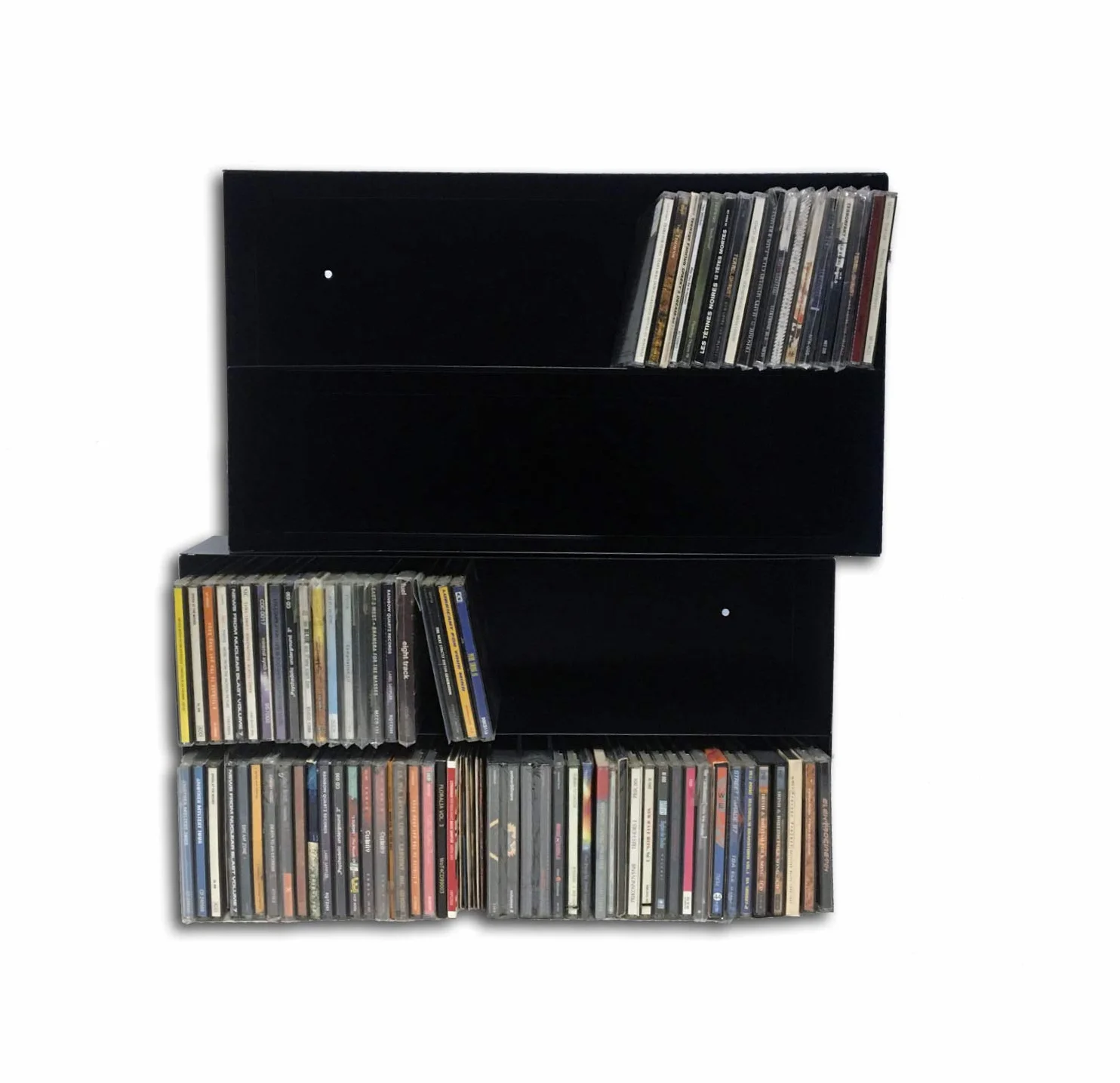 M.D.R. MUSICAS DE REGIMEN Mueble ESTANTERIA para CD Compact Disc - Metalica Color Negro - para 100 CD - / Ref. 1191