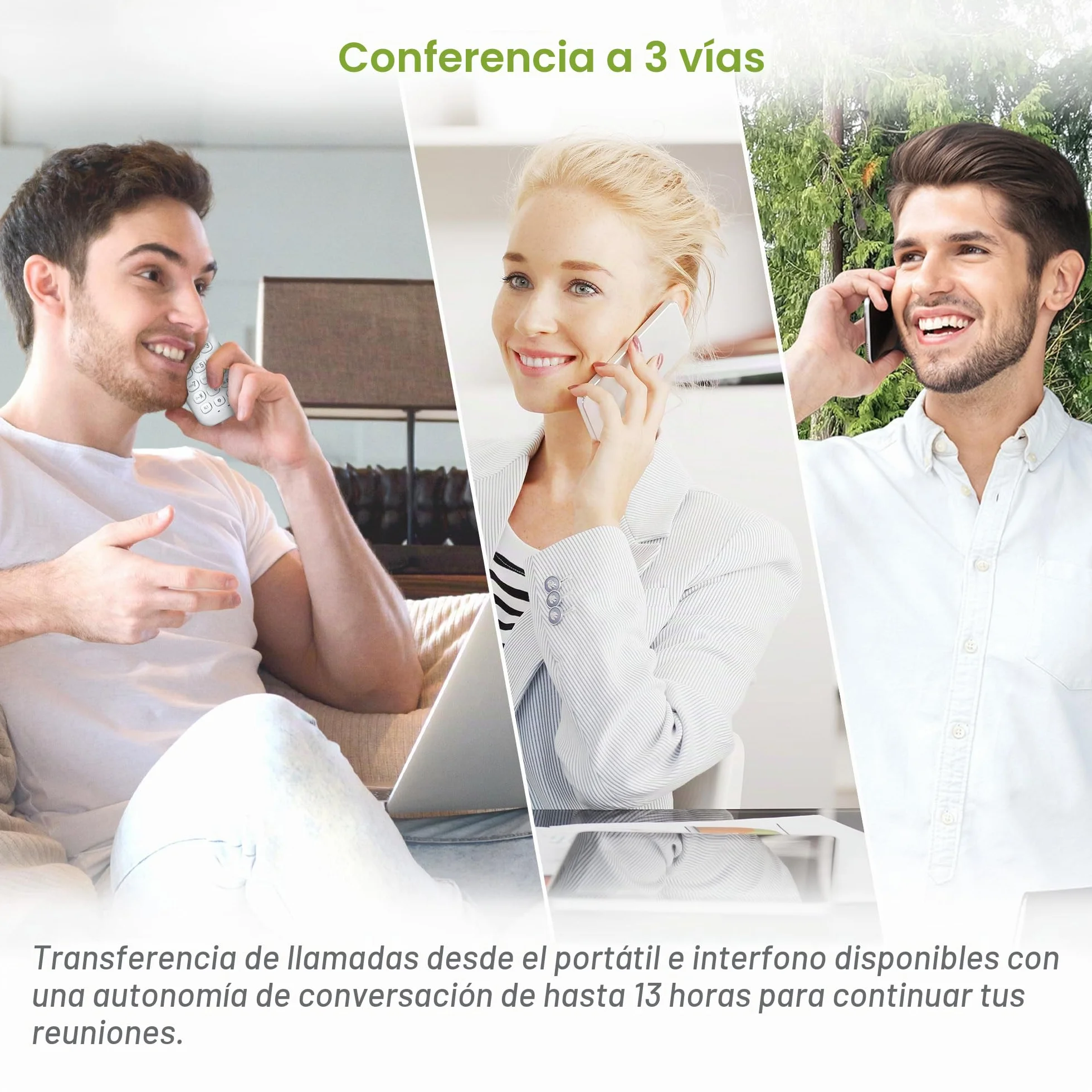 VTech CS1501 Teléfono inalámbrico Casa Duo, Teléfono Fijo DECT con Manos Libres y Bloqueo de Llamadas, Doble Carga, identificador de Llamada, LCD Pantalla retroiluminada y Teclado, Modo Eco, Blanco