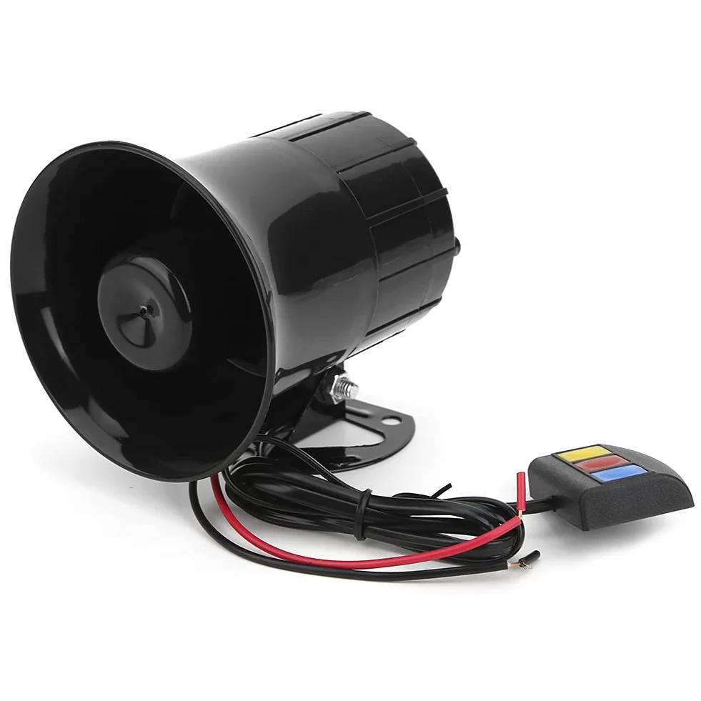 Altavoz de Bocina de 3 Tonos, 12V, 30W, Altavoz de Bocina de 3 Tonos para Coche, Megáfono de Motocicleta, Sirena de Advertencia Electrónica, Dron de Ambulancia
