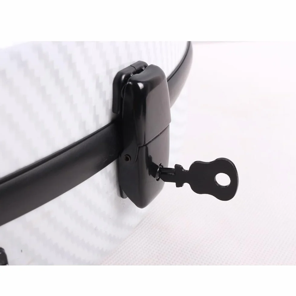 yinfente Funda para violín de fibra de carbono 4/4 tamaño completo con asa trasera ligera