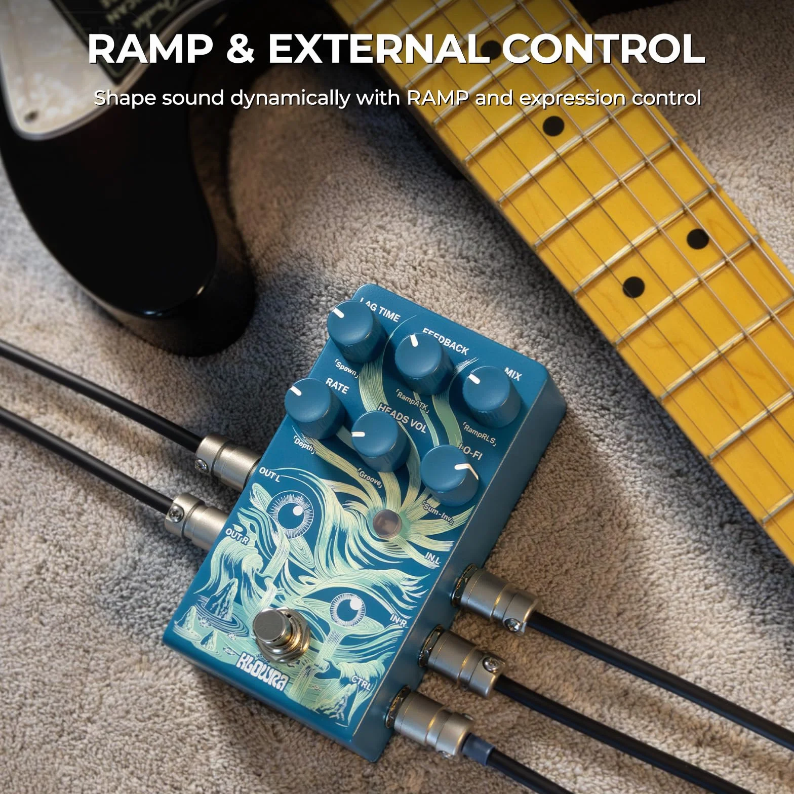 Rilum - Pedal de efectos de retardo multicabezal