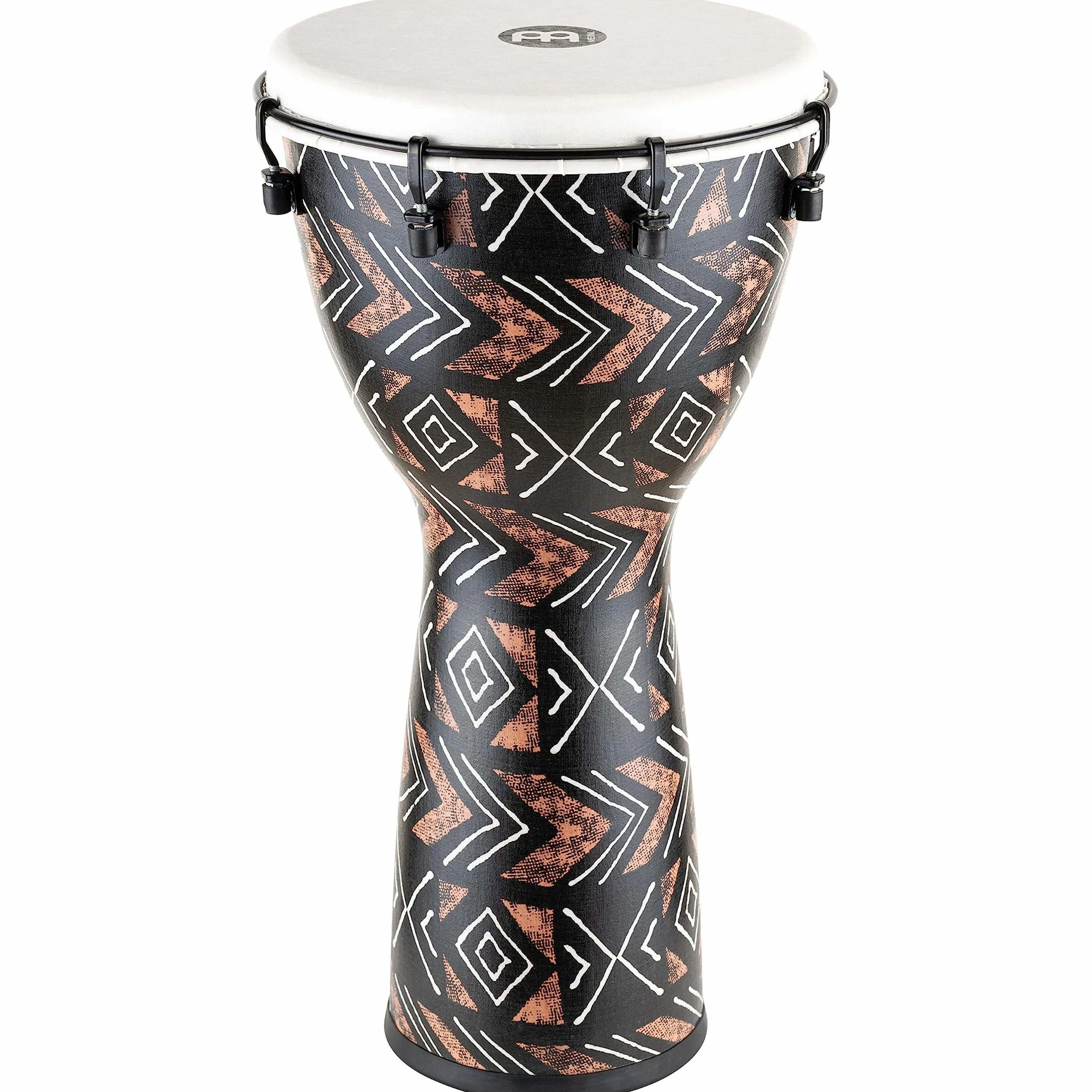 Meinl Percussion Djembe (todo tipo de clima) con carcasa sintética y cabeza, serie Alpine — NO fabricado en China — Tamaño mediano de 30,48 cm sintonizado mecánicamente, 2 años de garantía (ADJ12-KA)