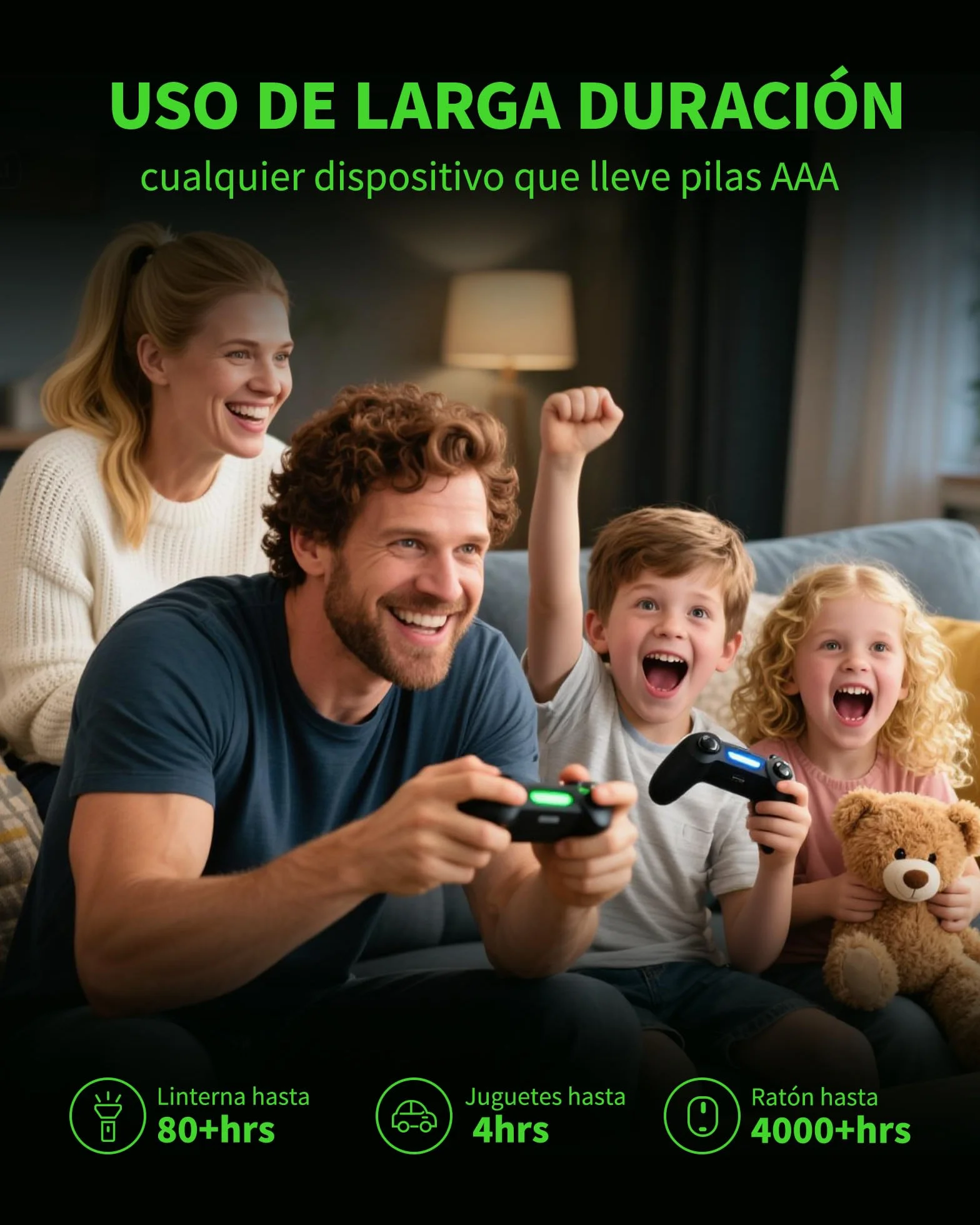 EBL 1100mAh AAA Ni-MH Pilas Recargables 1,2V 8 Piezas