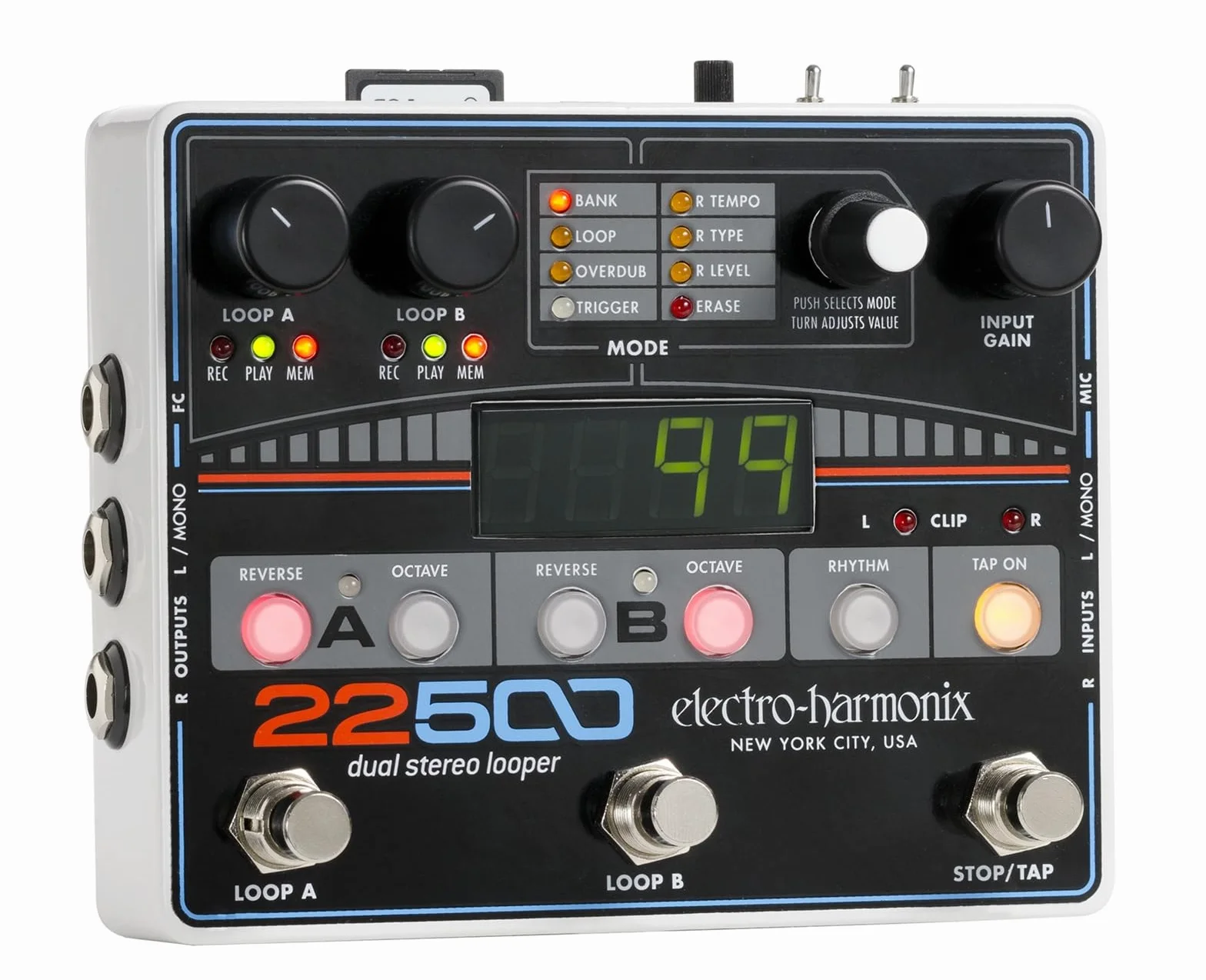 Electro Harmonix 665229 efecto de guitarra eléctrica con sintetizador Filtro 22500 Dual ster. Looper