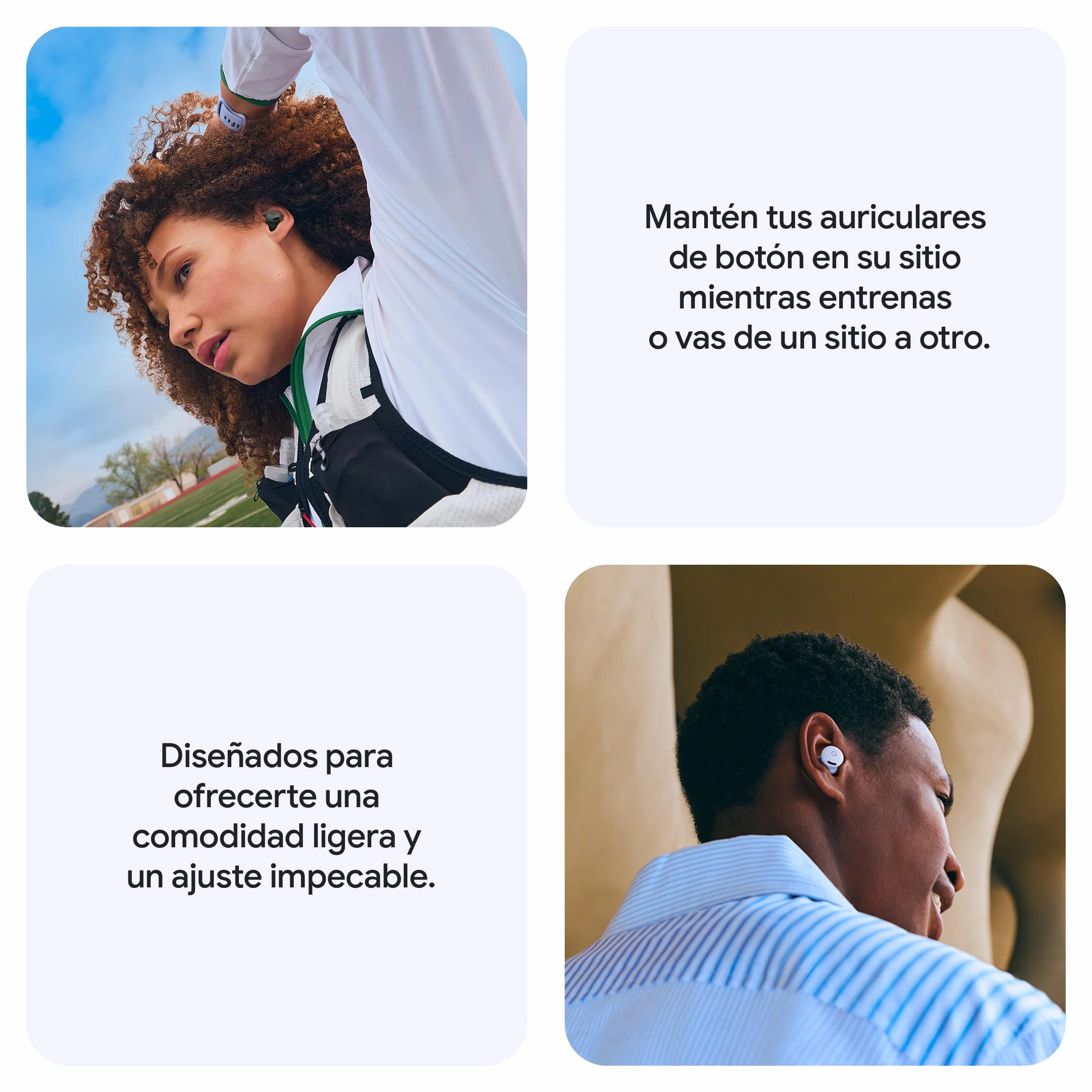 Google Pixel Buds 2a - Auriculares de botón inalámbricos con Cancelación de Ruido Activa - Ligeros y cómodos - Resistentes al Agua - Compatibles con Bluetooth - Verde Musgo