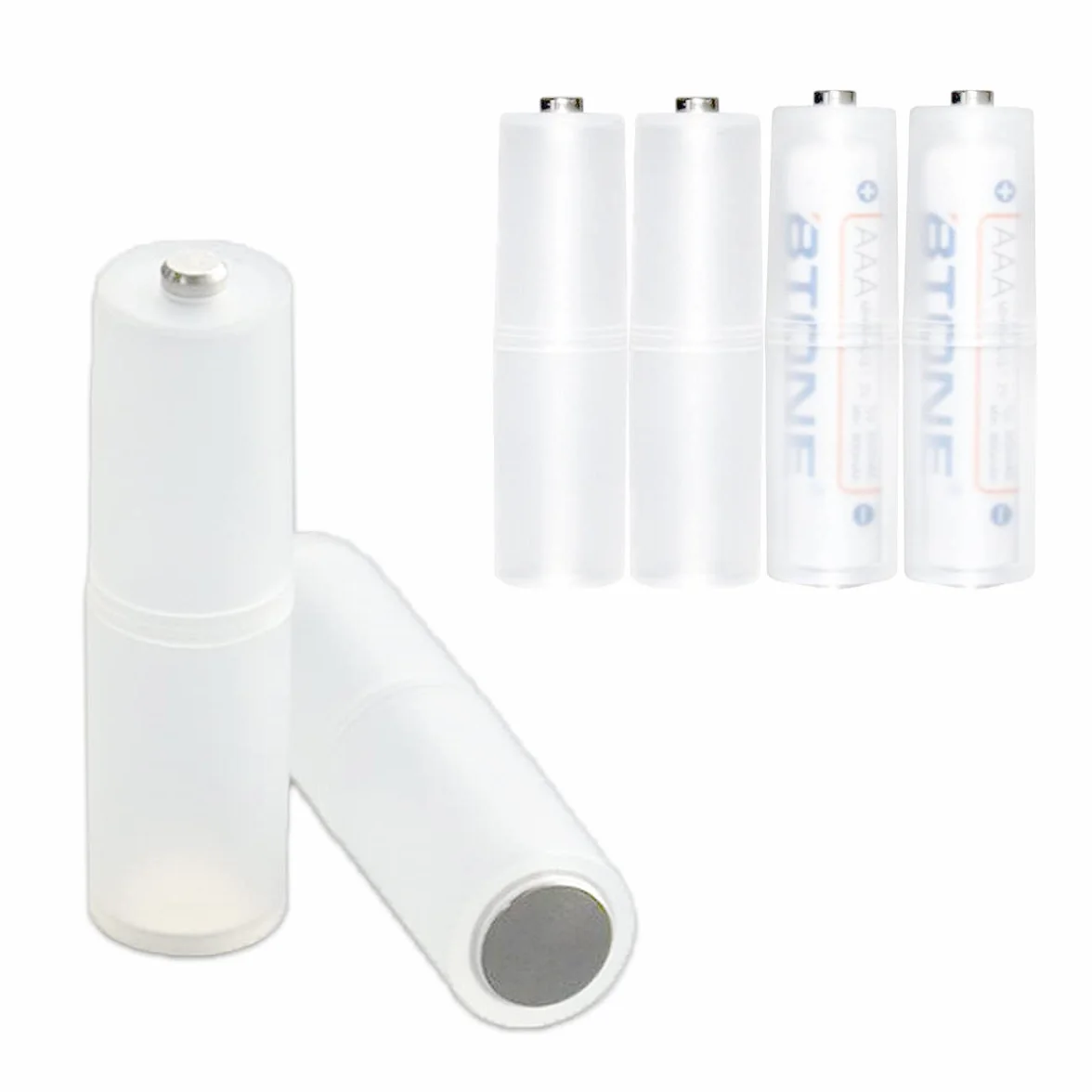 25 Pcs Batería Convertidor AAA a AA Soporte de Batería AAA Battery Holder para Hogar Viajes Aire Libre(50 * 14mm)