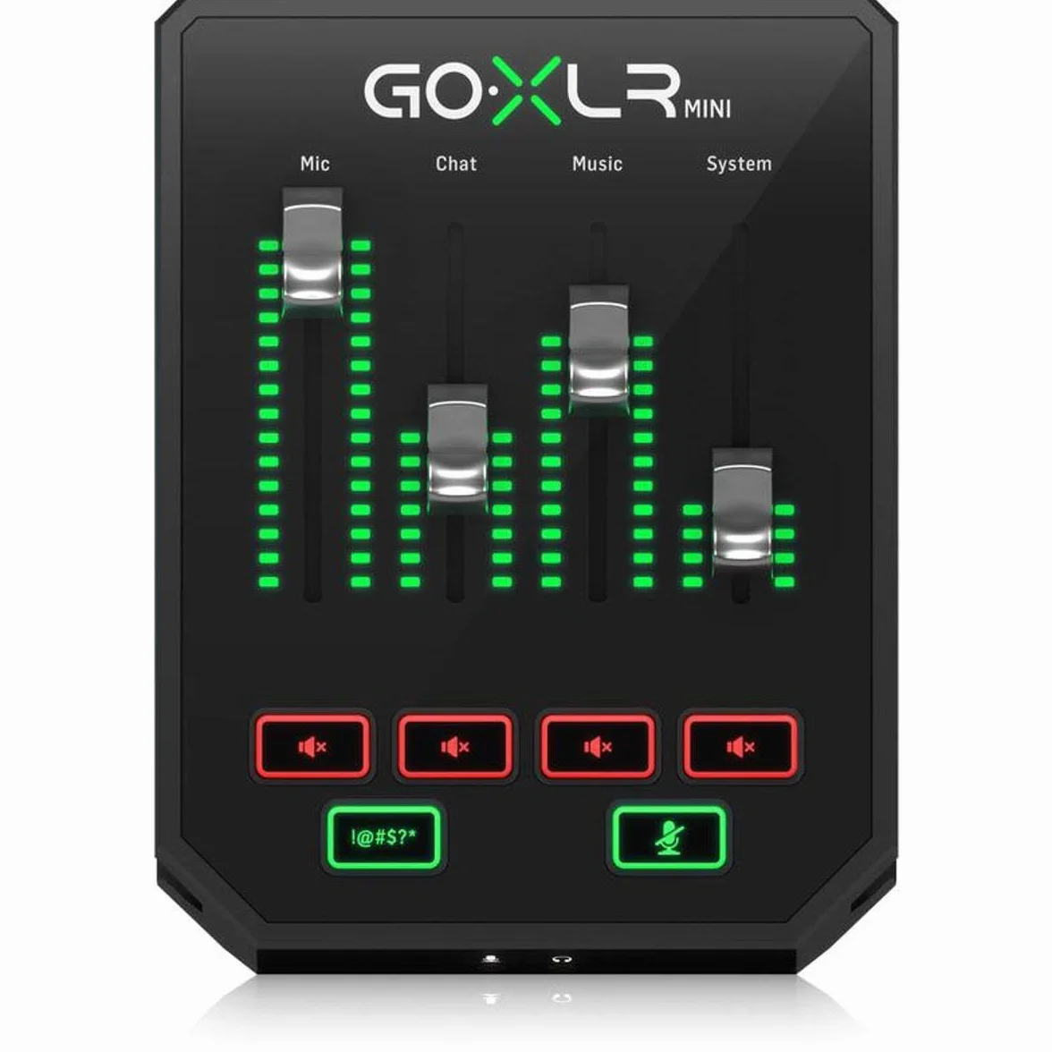 TC Helicon Mezclador de transmisión en línea GoXLR MINI con interfaz USB/audio y preamplificador Midas, solo compatible con PC