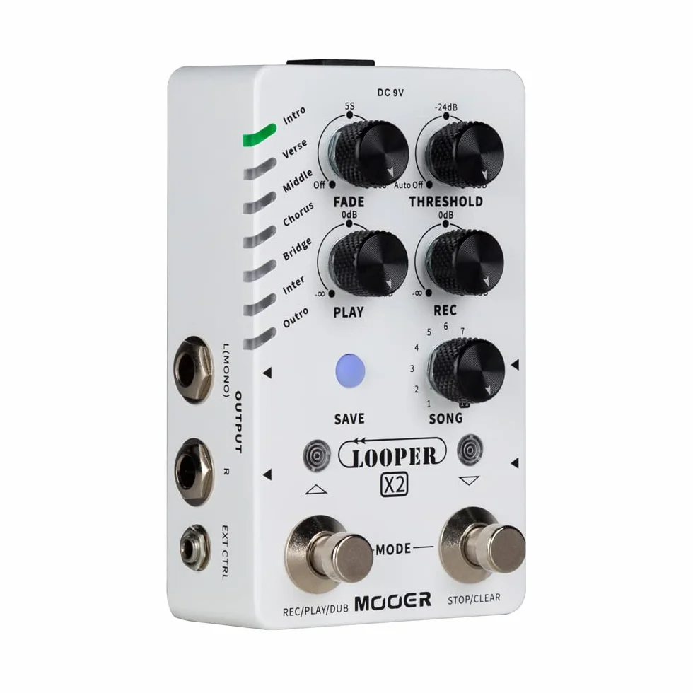 Mooer Looper X2 Looper y Drum Machine