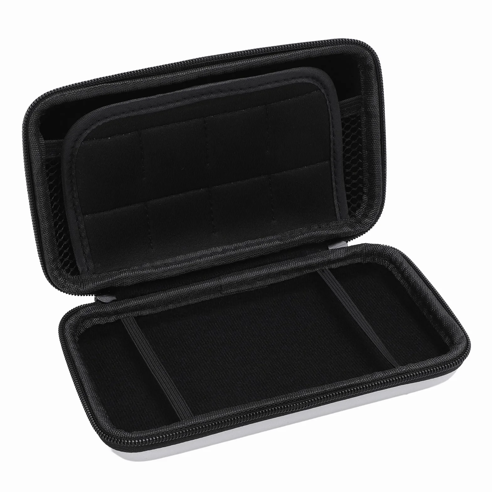 Estuche de Transporte para Consola de Juegos, Bolsa de Viaje Protectora Dura para el Nuevo 2DS XL, 2DS LL, Nuevo 3DS, 3DS con Soporte para Cartuchos de 8 Ranuras, Liviano y