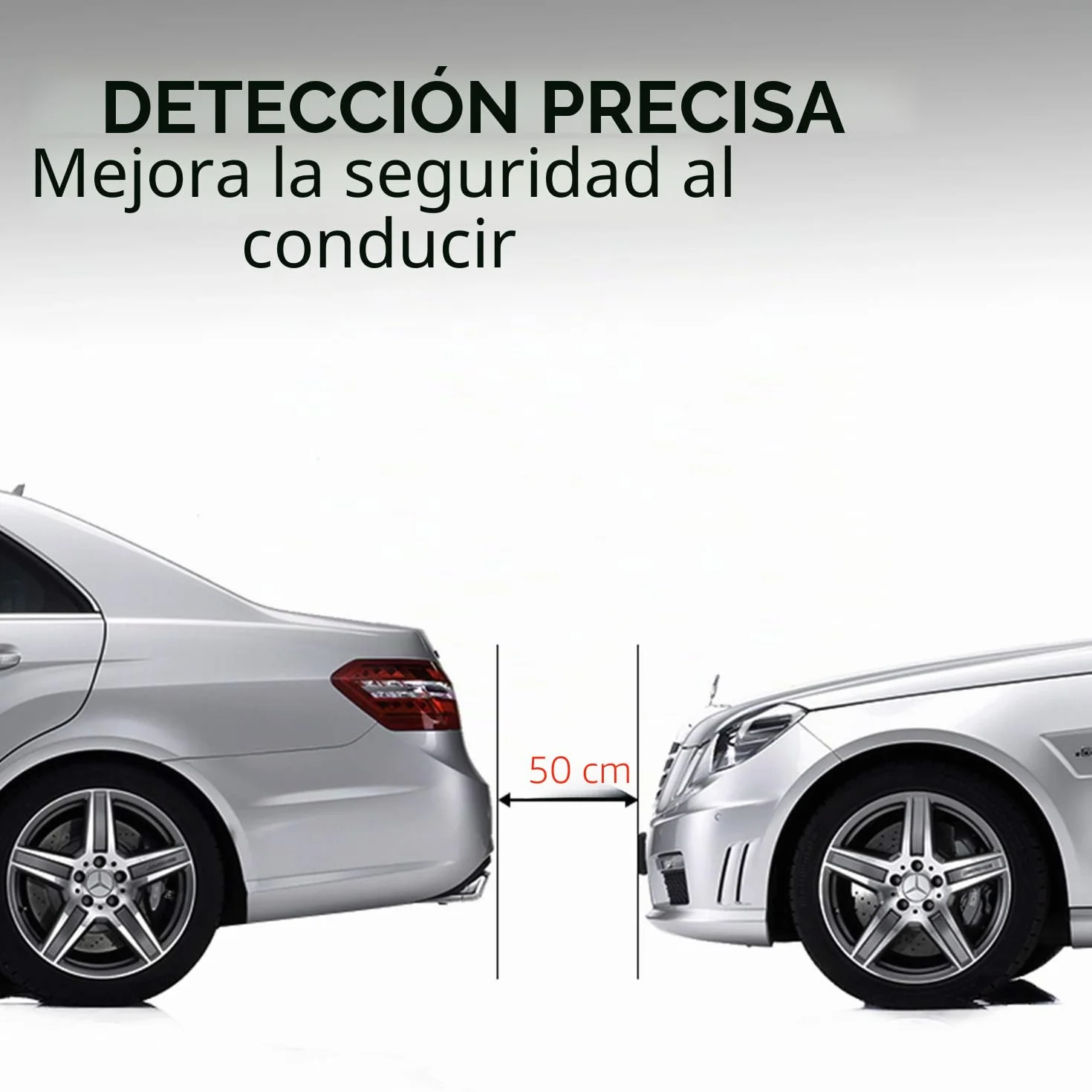 OSAN CICMOD Sensores de Aparcamiento Marcha Atras, Kit de Auto LED Display + Alarma de Sonido + 4 Sensores Negro