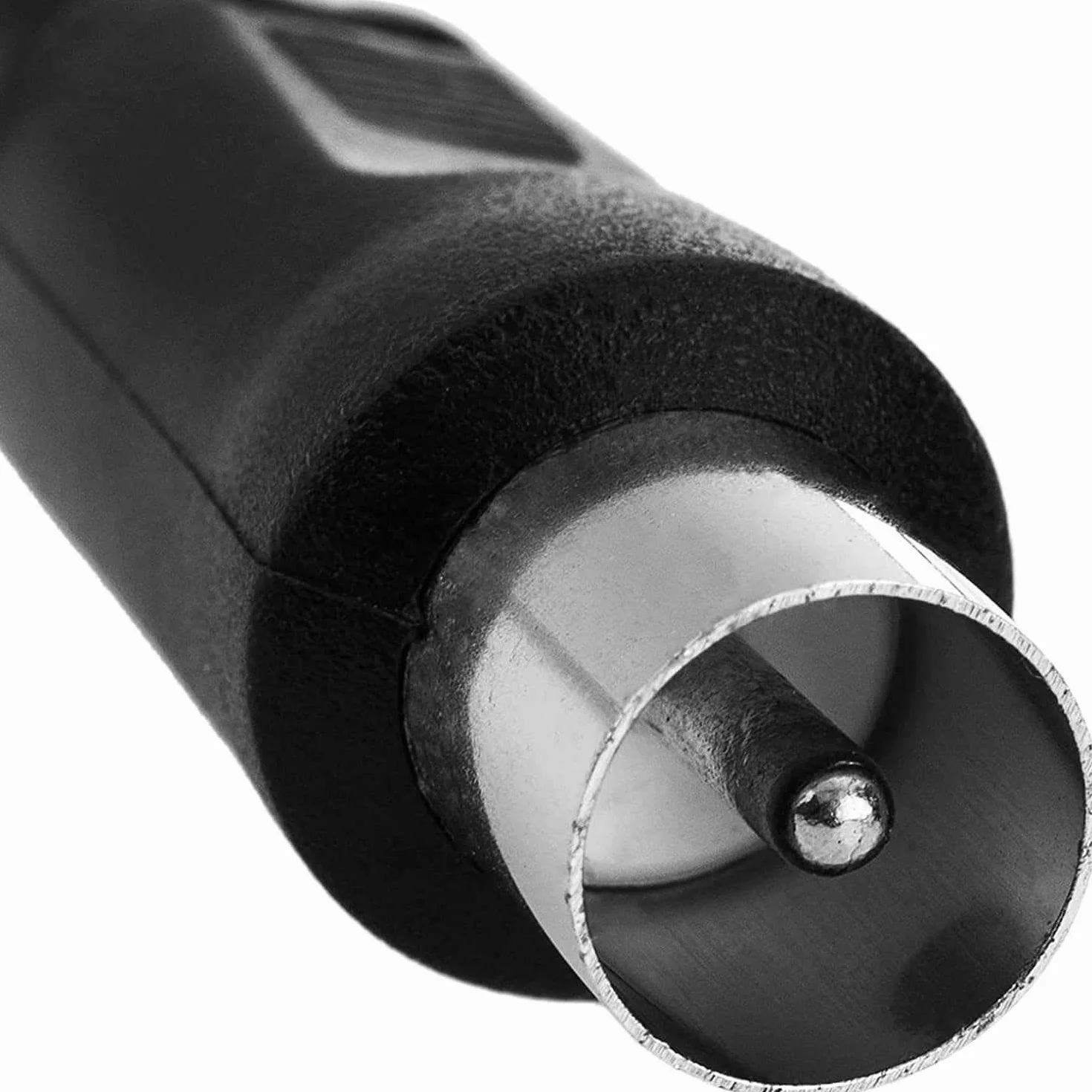 TECHZOCO Cable antena TV macho macho, cable coaxial antena TV, Cable antena TV recto, Cable televisión, decodificador, 70dB, HDTV, DVB-T2, DVB-C, DVB-S, TV y Radio, 75 Ohm, Negro, 1.50 Metros
